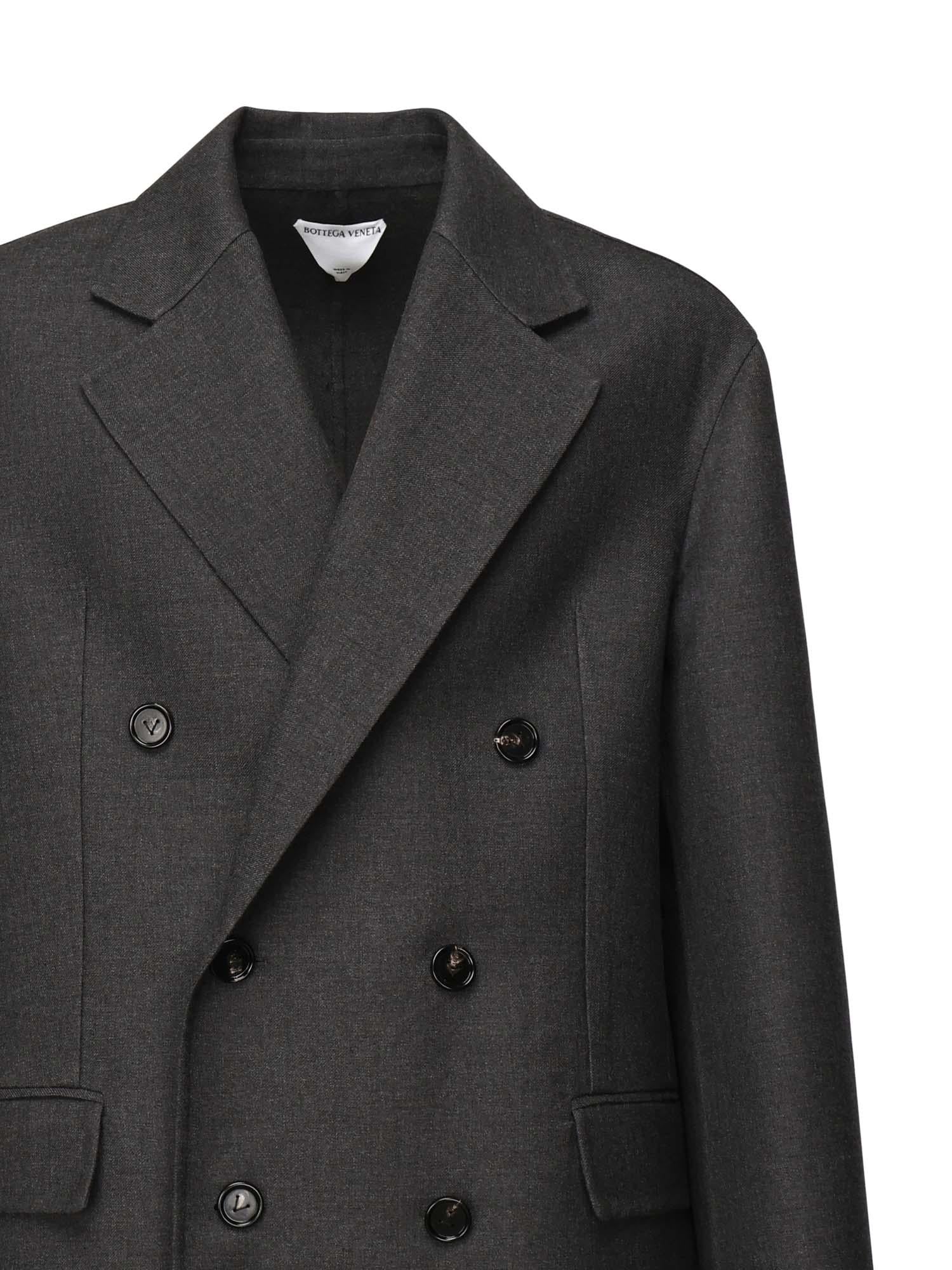 Cappotto In Lana Doppiata Bottega veneta – Гарантія оригінальності – вид ззаду