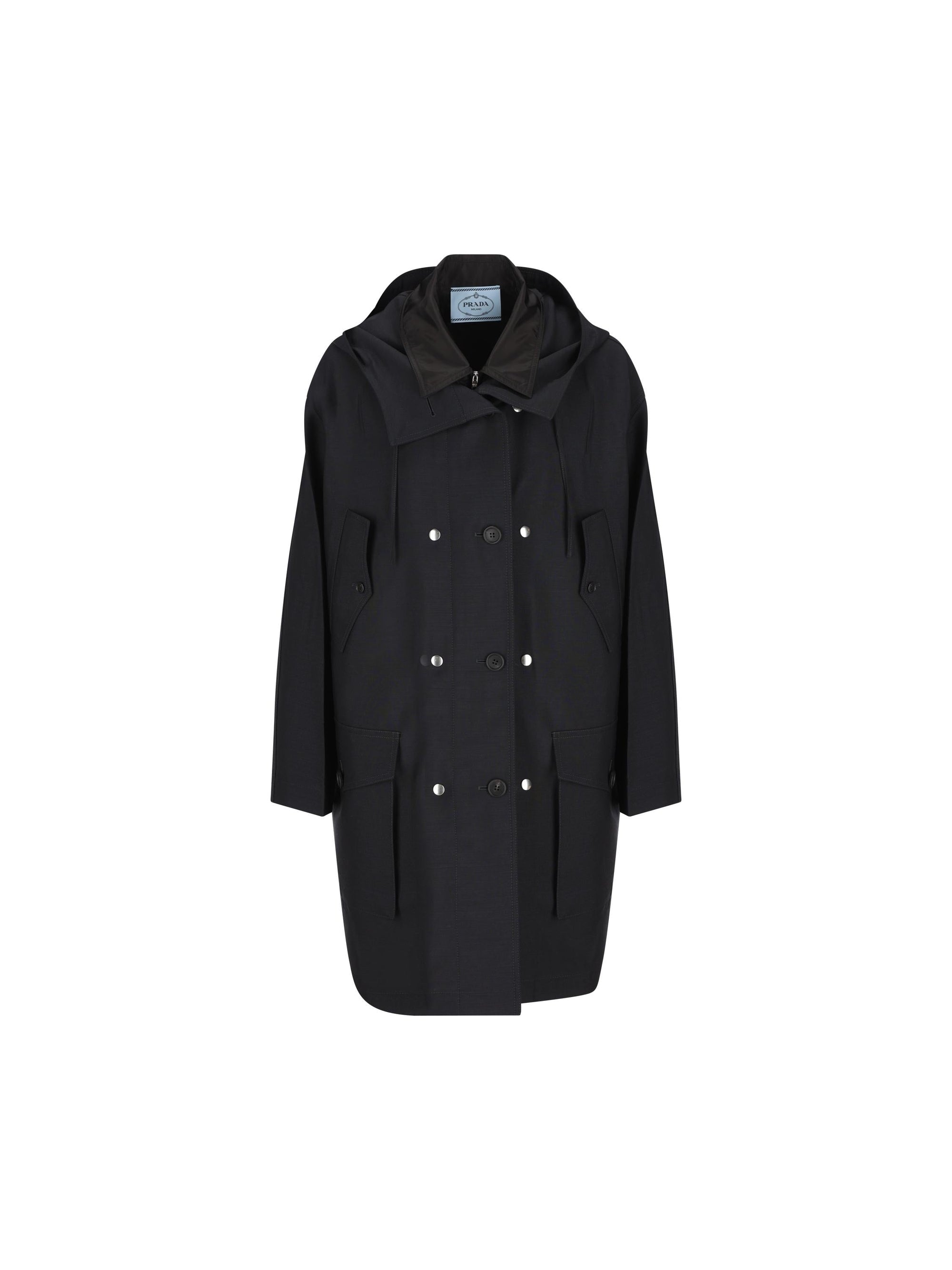 Parka In Lana E Mohair Prada – Гарантія оригінальності – боковий вид