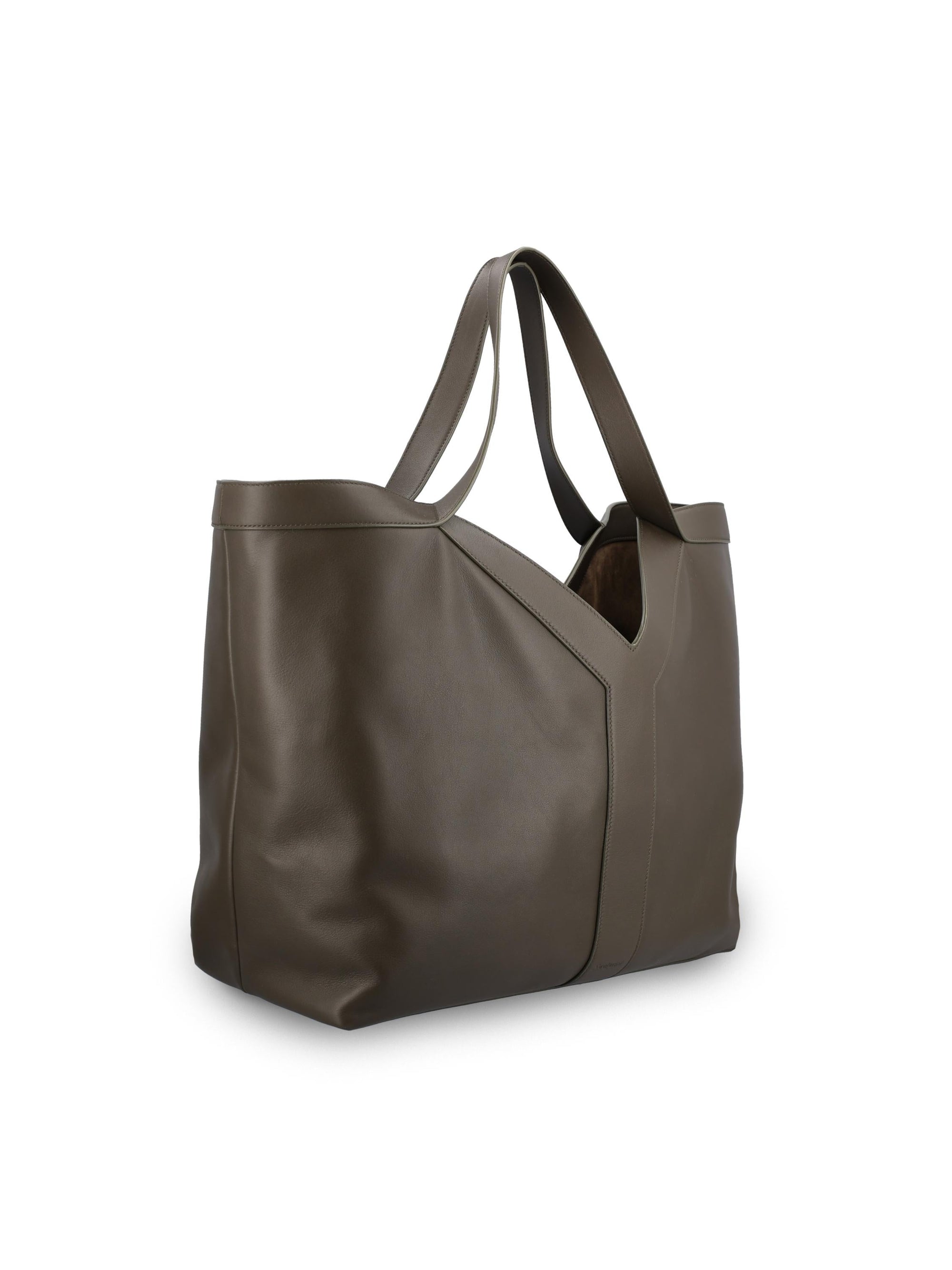 Tote Bag Y Oversize In Leather Saint laurent – Гарантія оригінальності – детальний вид