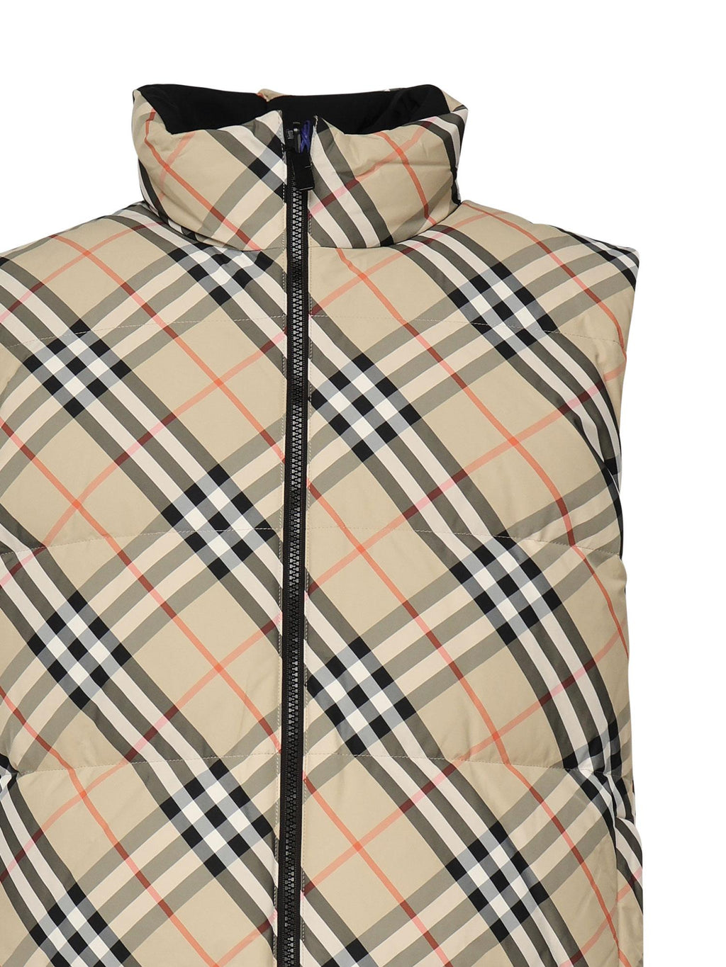 Оригінальна Gilet Imbottito A Quadri Burberry – вид ззаду