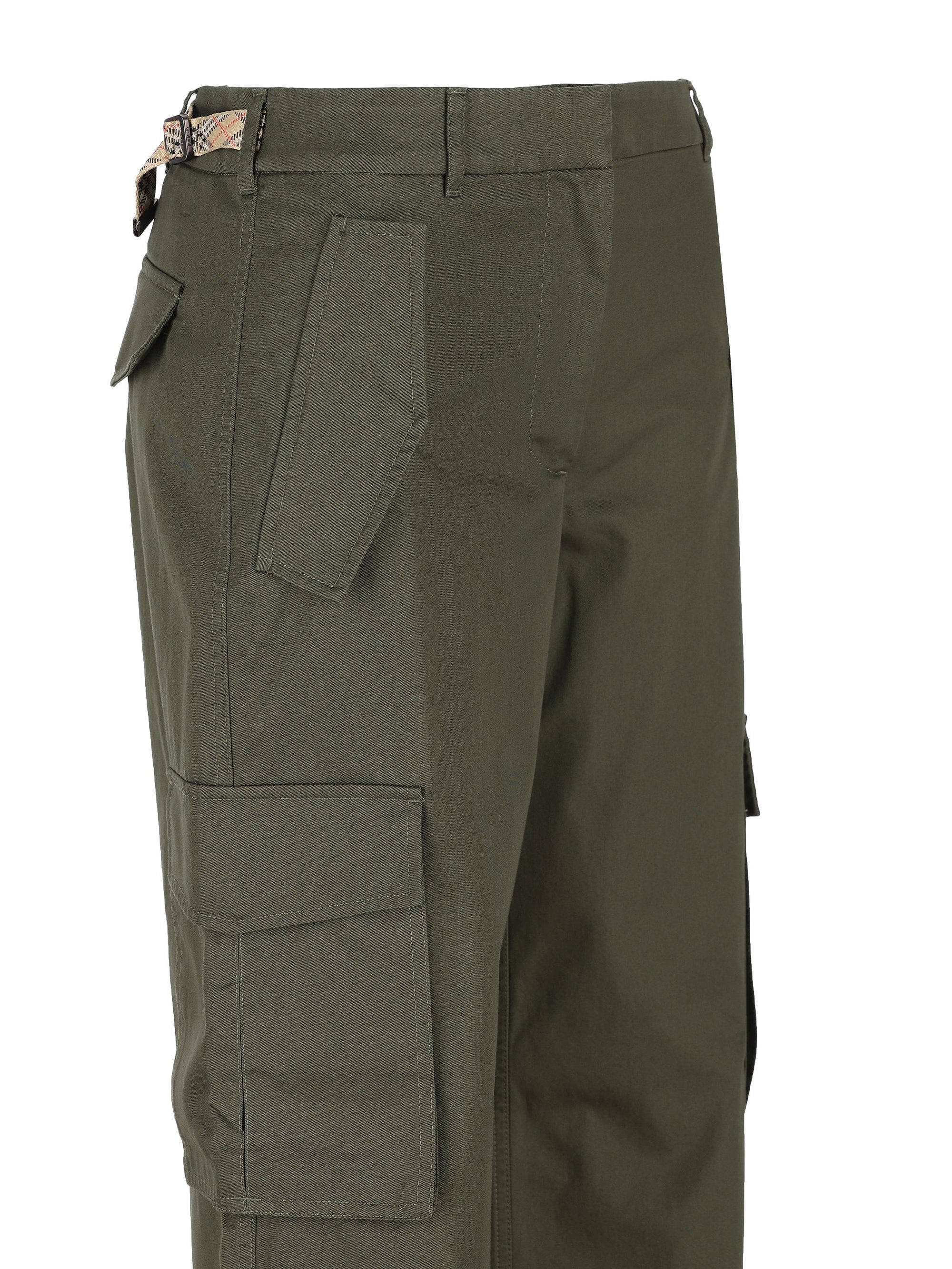 Pantaloni Cargo In Gabardine Burberry – Гарантія оригінальності – збільшений вид