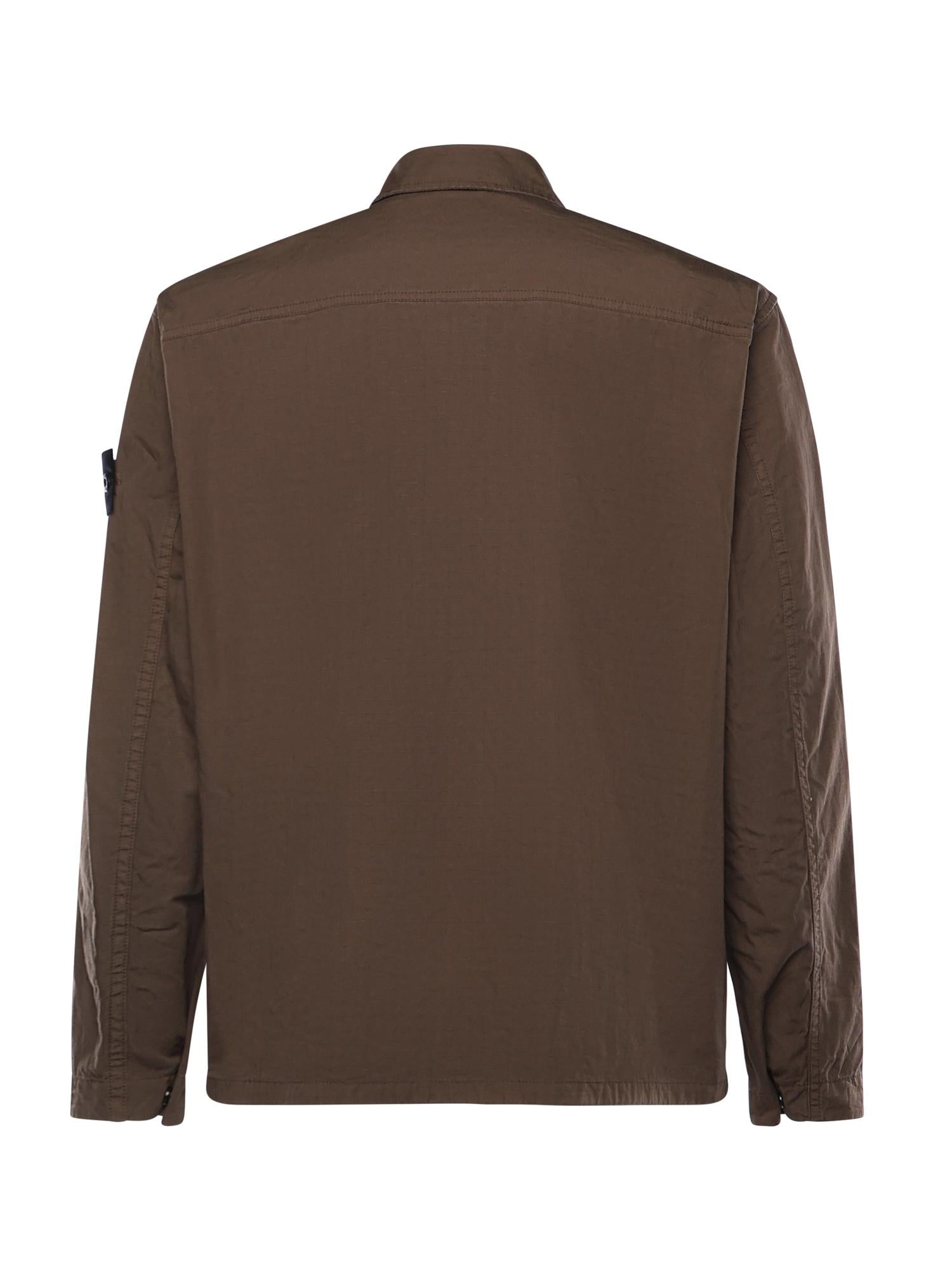 Оригінальна Overshirt In Cotone Con Logo Stone island – детальний вид