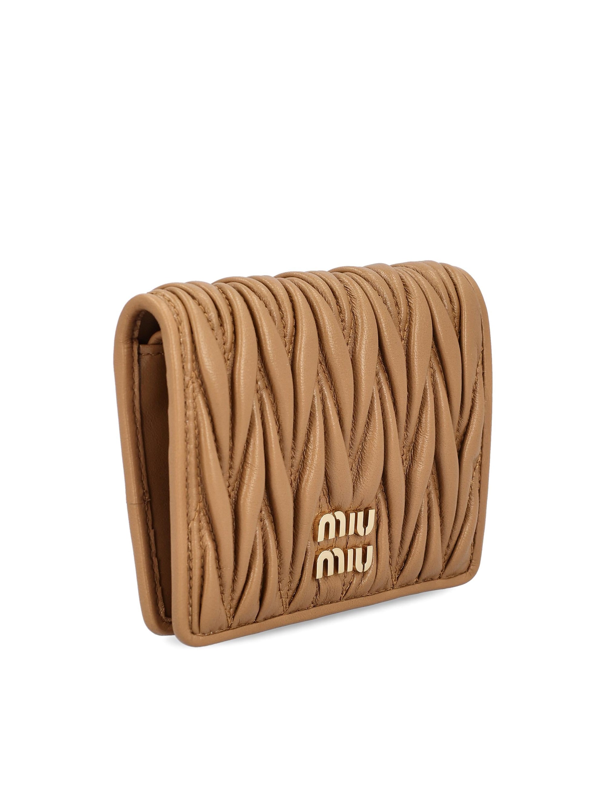 Small Nappa Matelassé Wallet Miu miu – Гарантія оригінальності – детальний вид