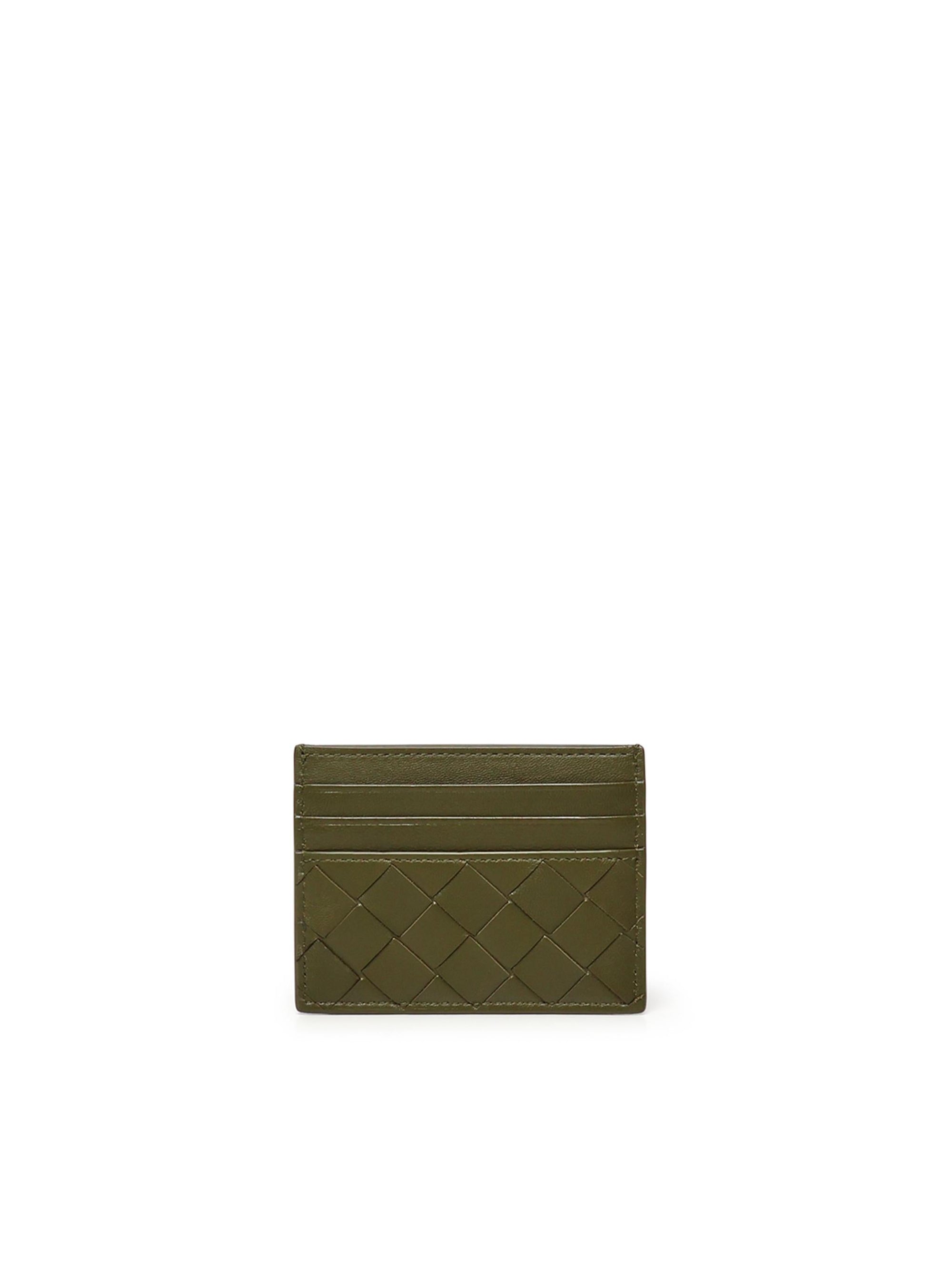 Porta Carte DI Credito Intrecciato Bottega veneta – Гарантія оригінальності – боковий вид