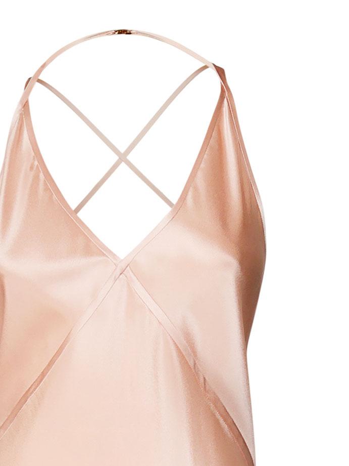 Abito Sottoveste In Seta DI Soia Saint laurent оригінал – Купити в Україні – вид ззаду