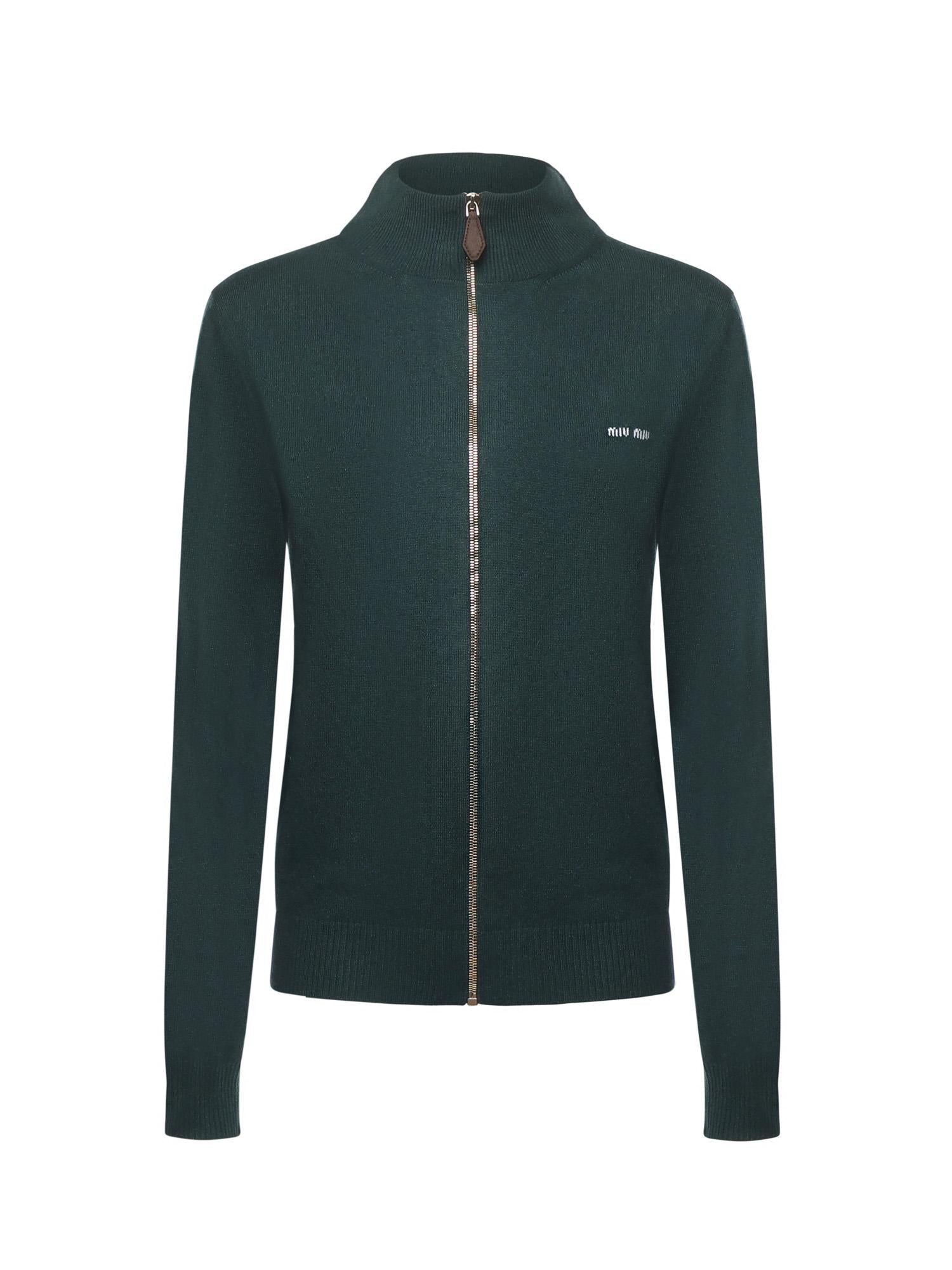 Maglia In Cashmere Con Logo Miu miu – Гарантія оригінальності – боковий вид