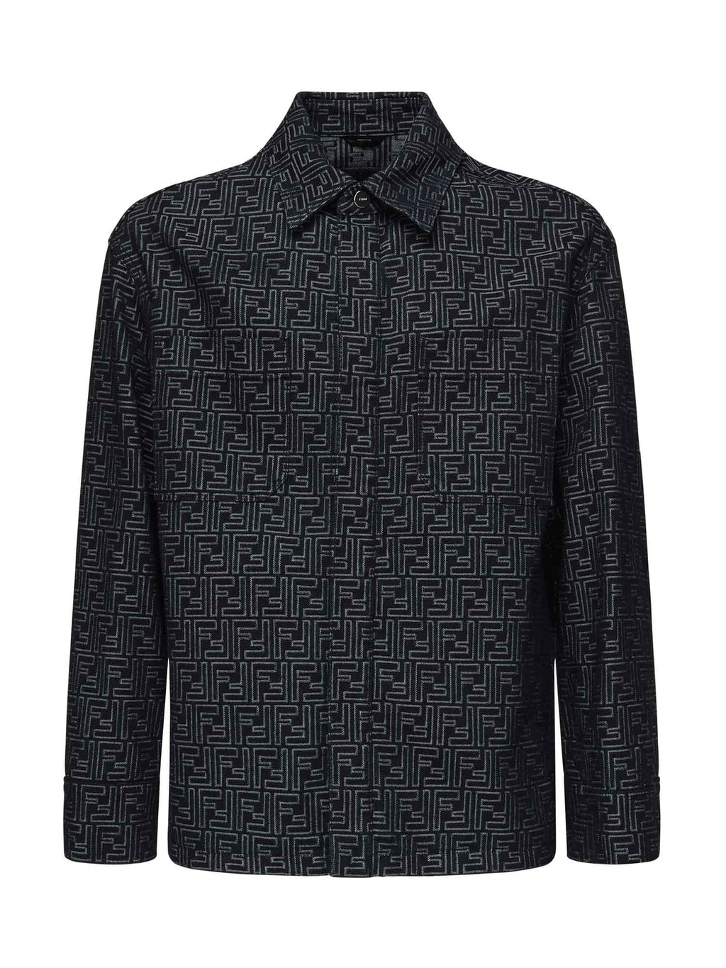 Giacca In Denim Ff Jacquard Fendi оригінал – Купити в Україні – боковий вид