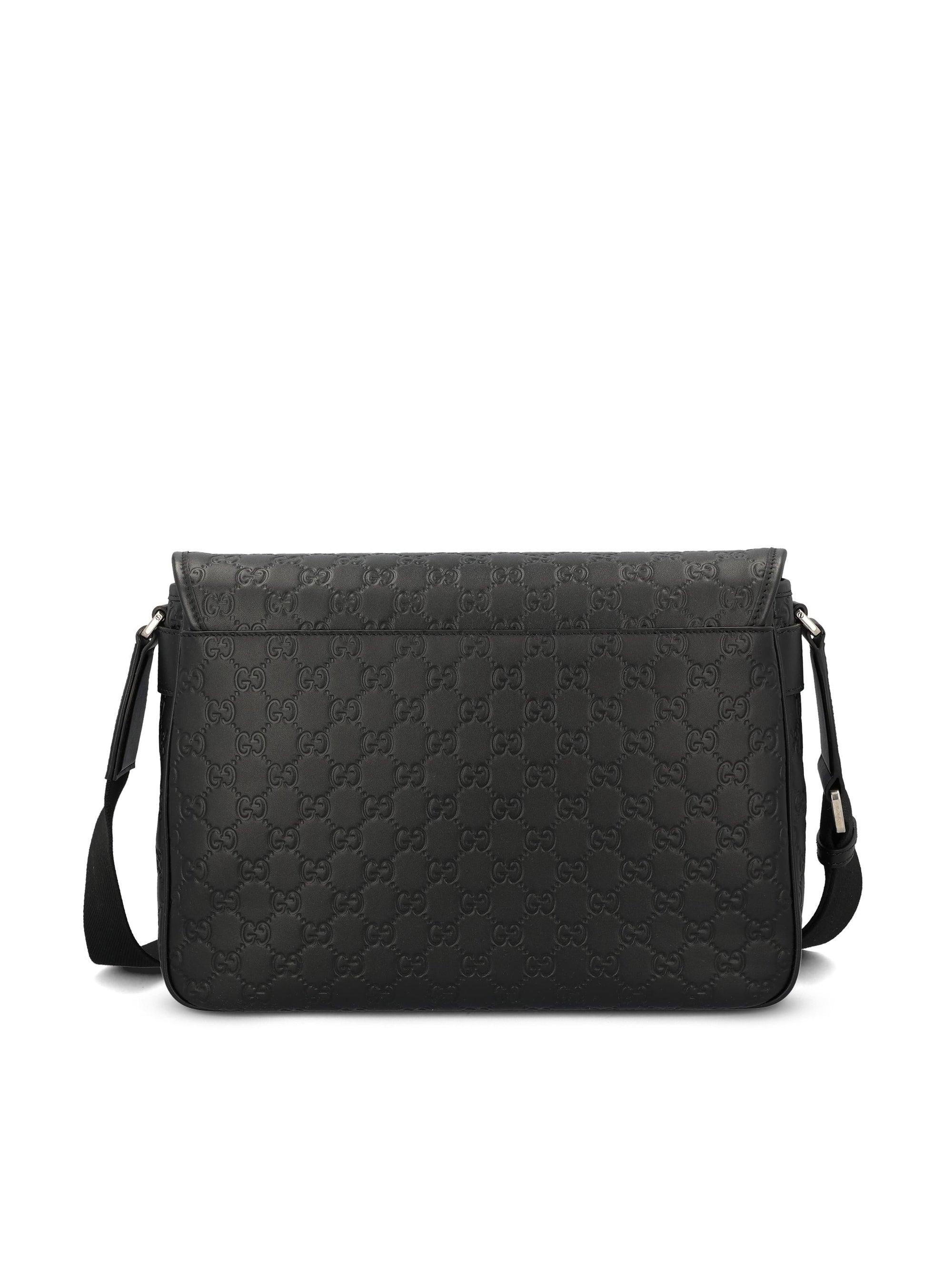Оригінальна Borsa A Tracolla Gg Emblem Media Gucci – вид ззаду
