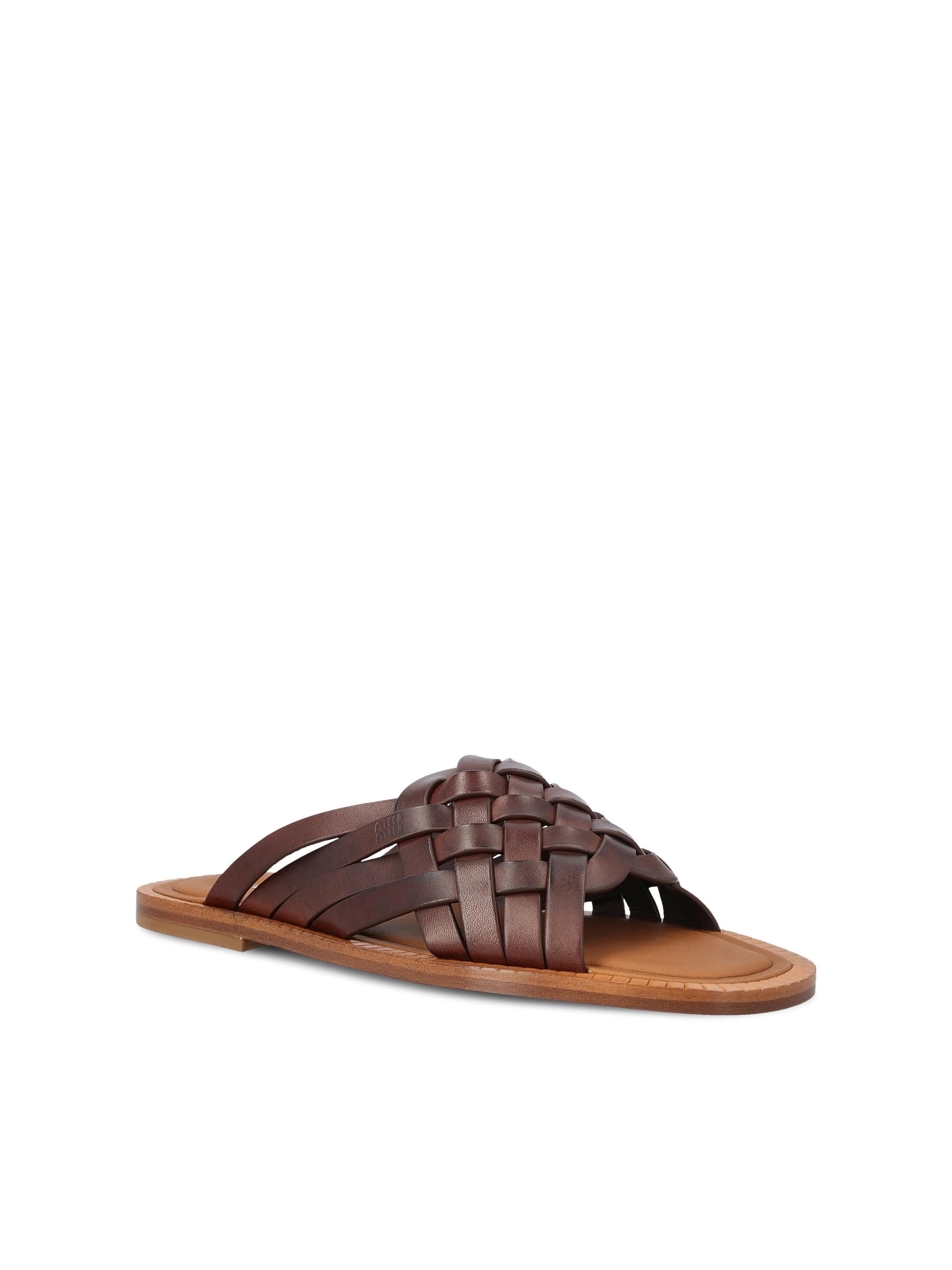 Leather Sandals Miu miu – Гарантія оригінальності – вид ззаду