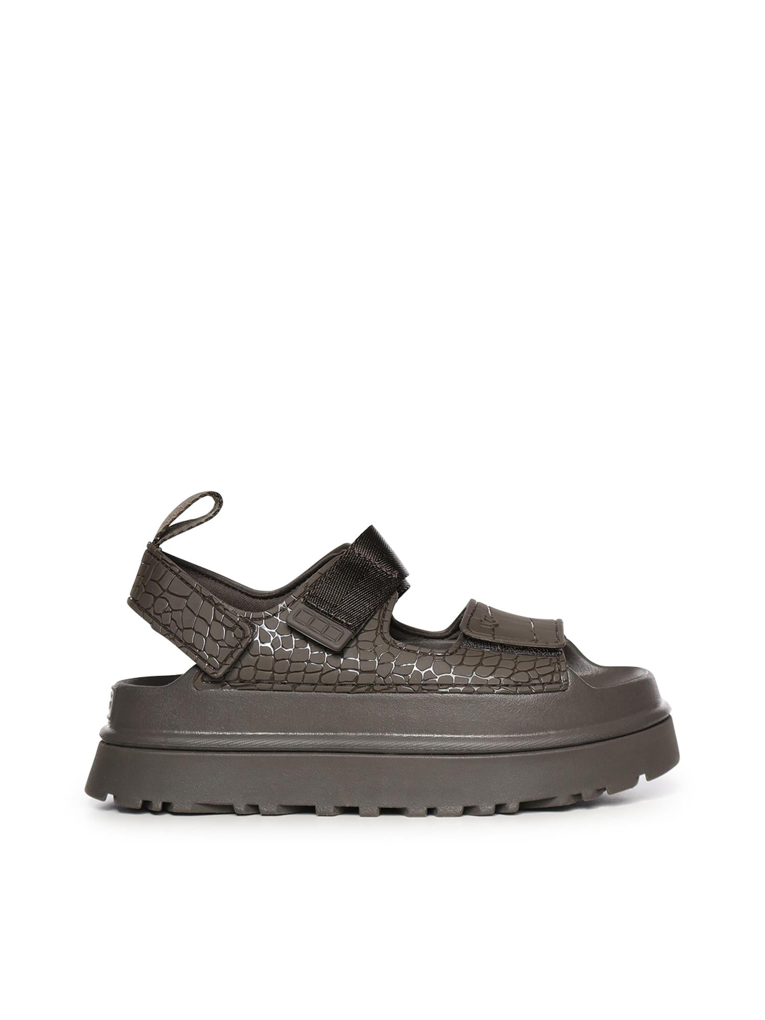 Sandali Goldenglow Embossed Ugg – Гарантія оригінальності – боковий вид