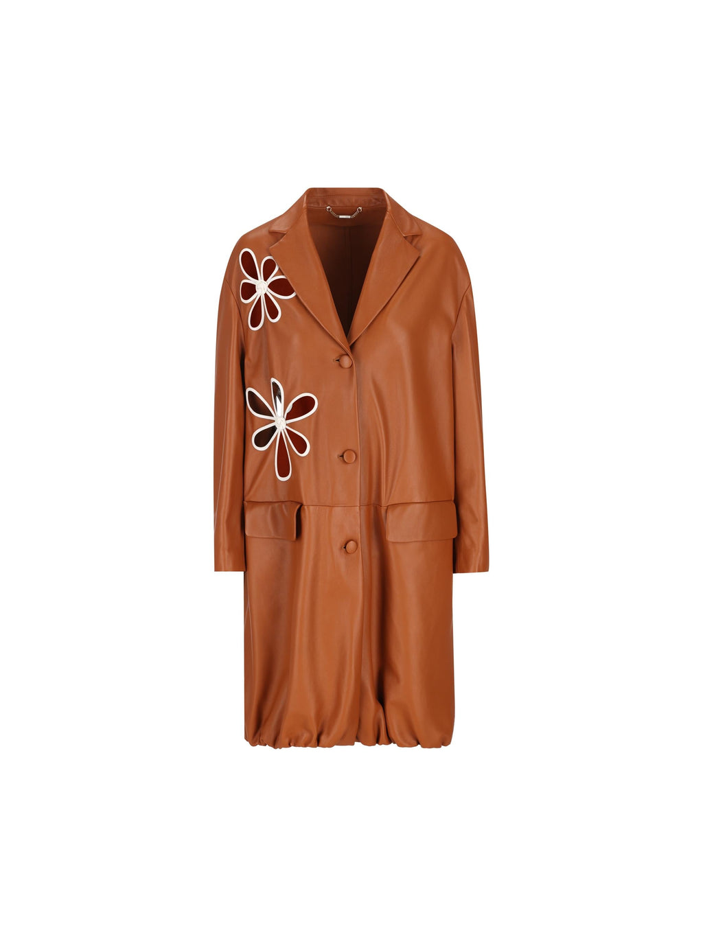 Оригінальна Leather Overcoat Fendi – боковий вид