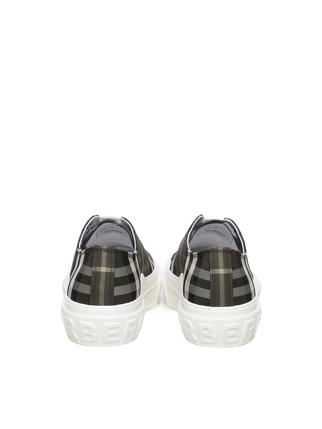 Sneaker In Misto Nylon Check Burberry – Гарантія оригінальності – детальний вид