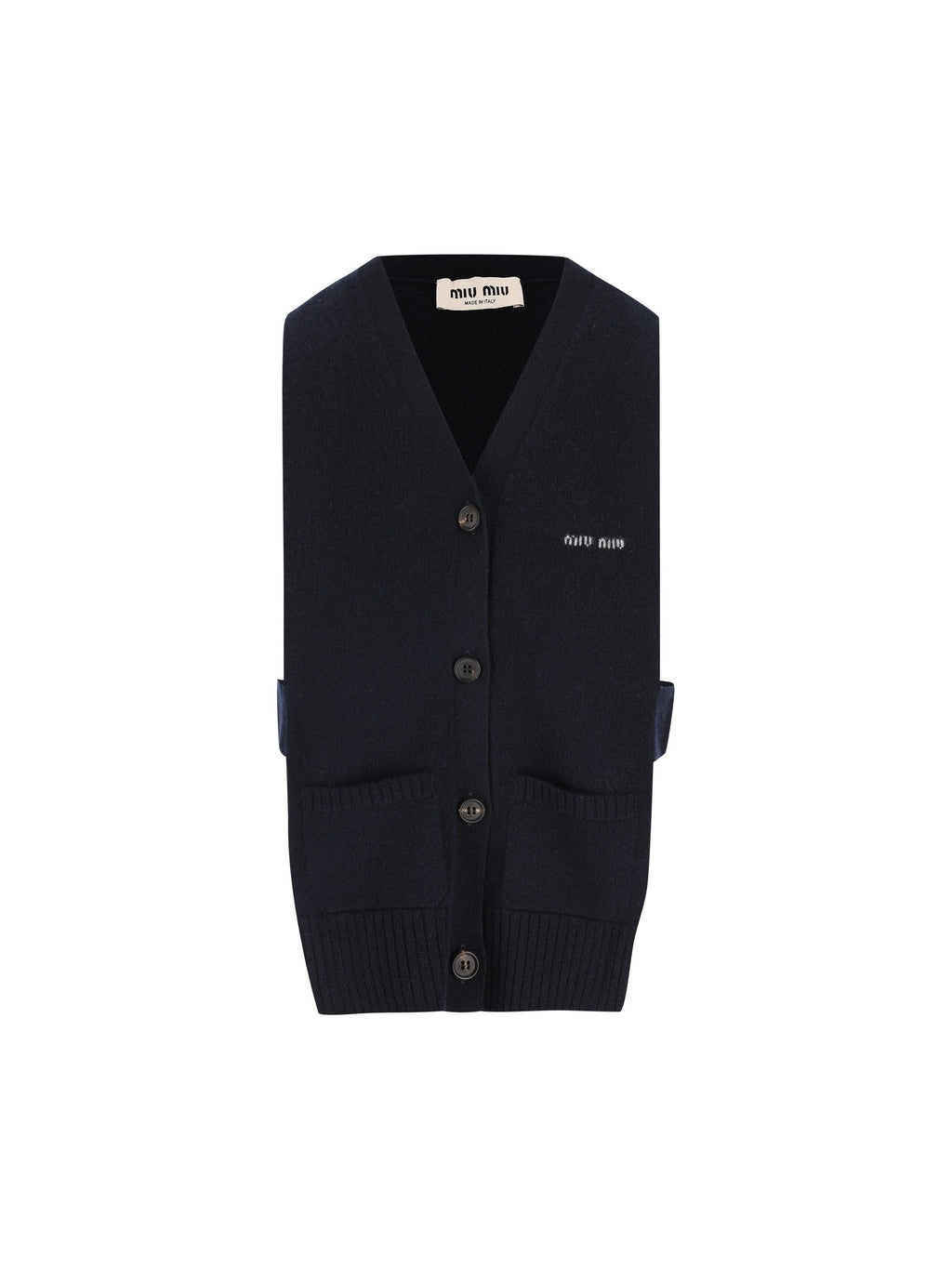 Оригінальна Cashmere Cardigan Vest Miu miu – боковий вид