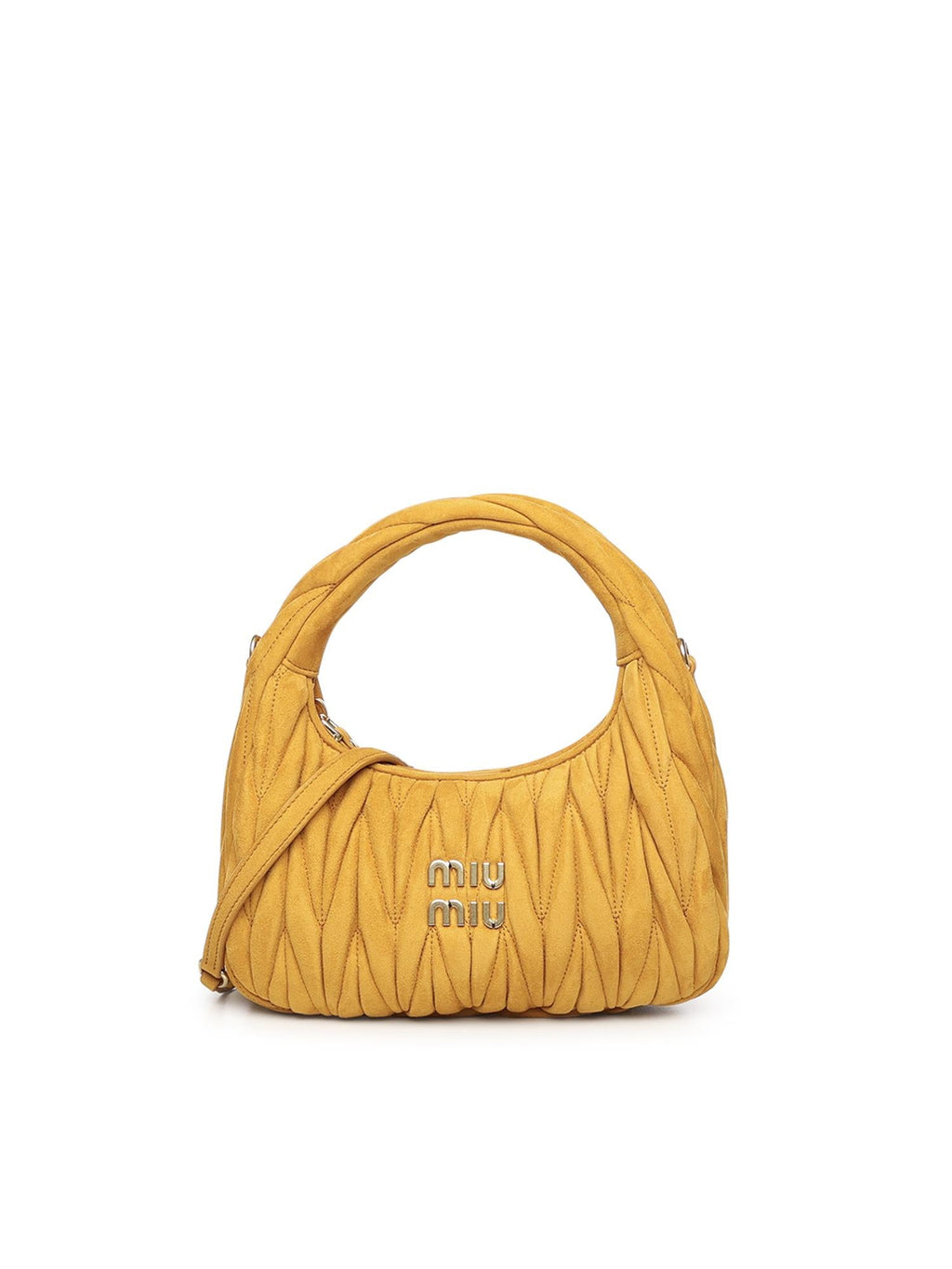 Borsa Wander In Pelle Scamosciata Matelassé Miu miu – Гарантія оригінальності – боковий вид