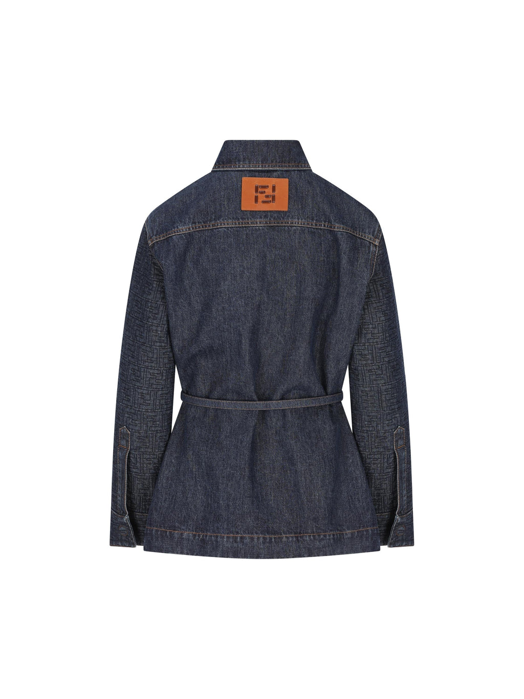 Оригінальна Giacca Go To Jacket In Denim Fendi – вид ззаду