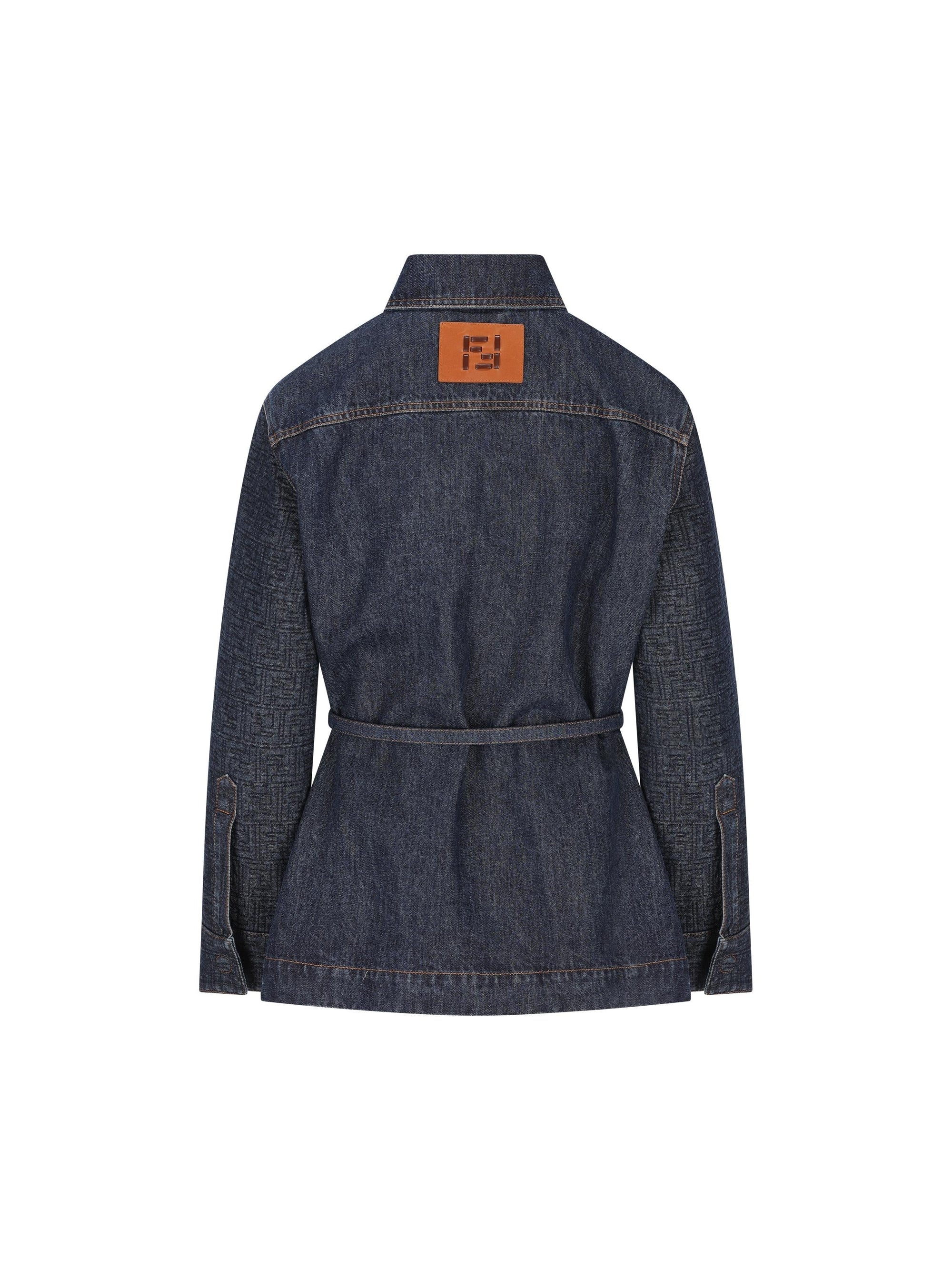 Оригінальна Giacca Go To Jacket In Denim Fendi – вид ззаду