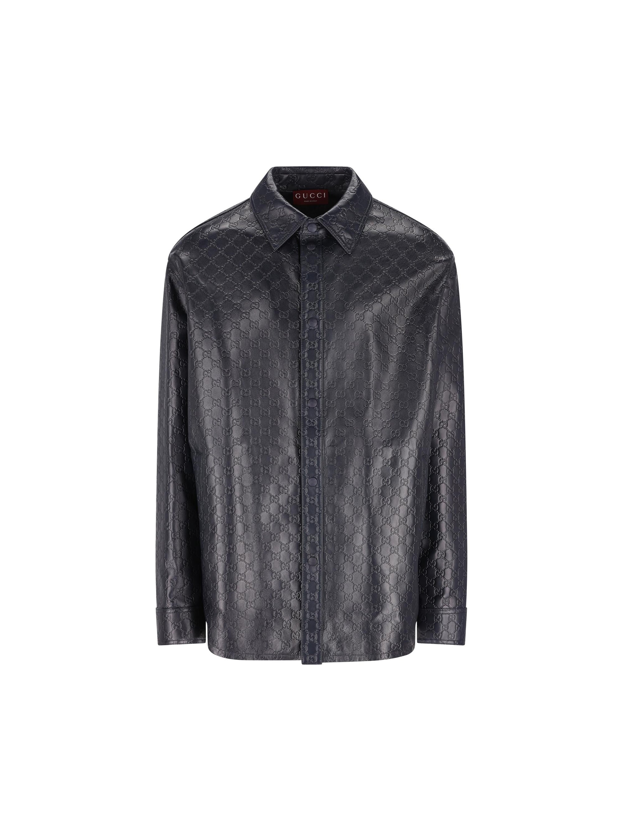 Leather Shirt Gg Gucci – Гарантія оригінальності – боковий вид