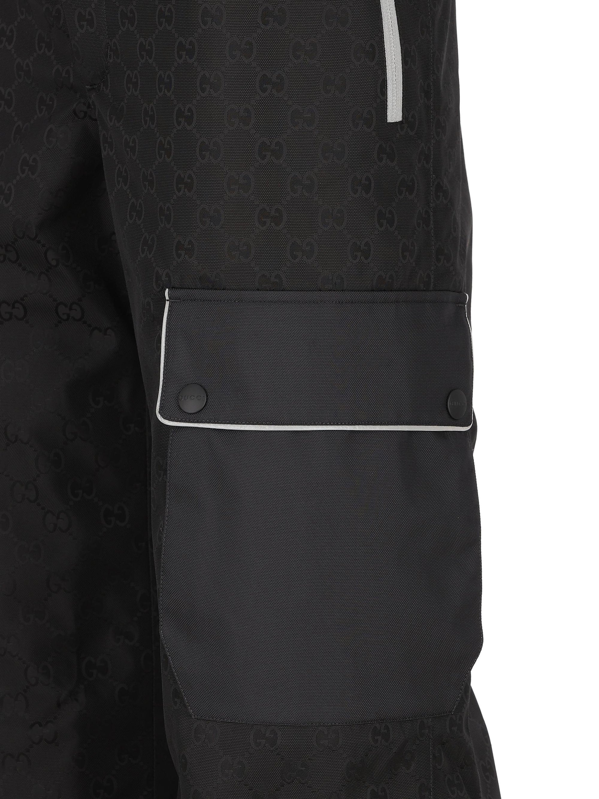 Trousers In Gg Fabric Gucci – Гарантія оригінальності – детальний вид