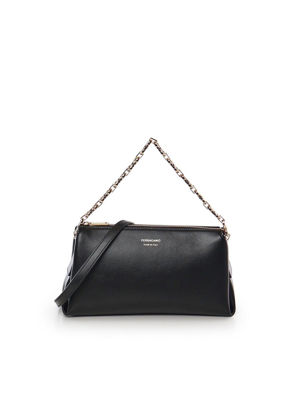 Оригінальна Mini Bag In Pelle Con Logo Salvatore ferragamo – боковий вид