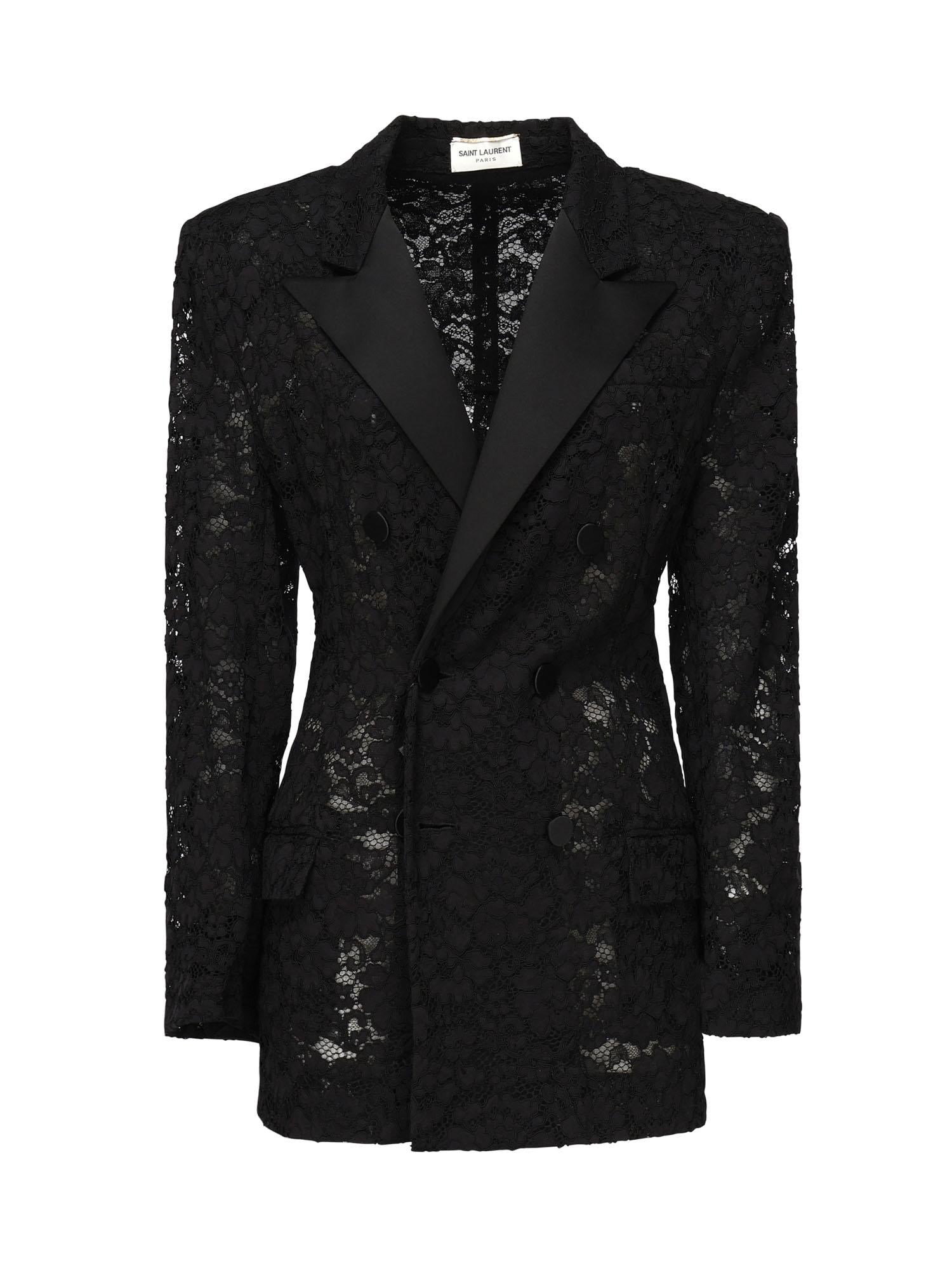 Оригінальна Blazer Smoking Doppiopetto Saint laurent – боковий вид