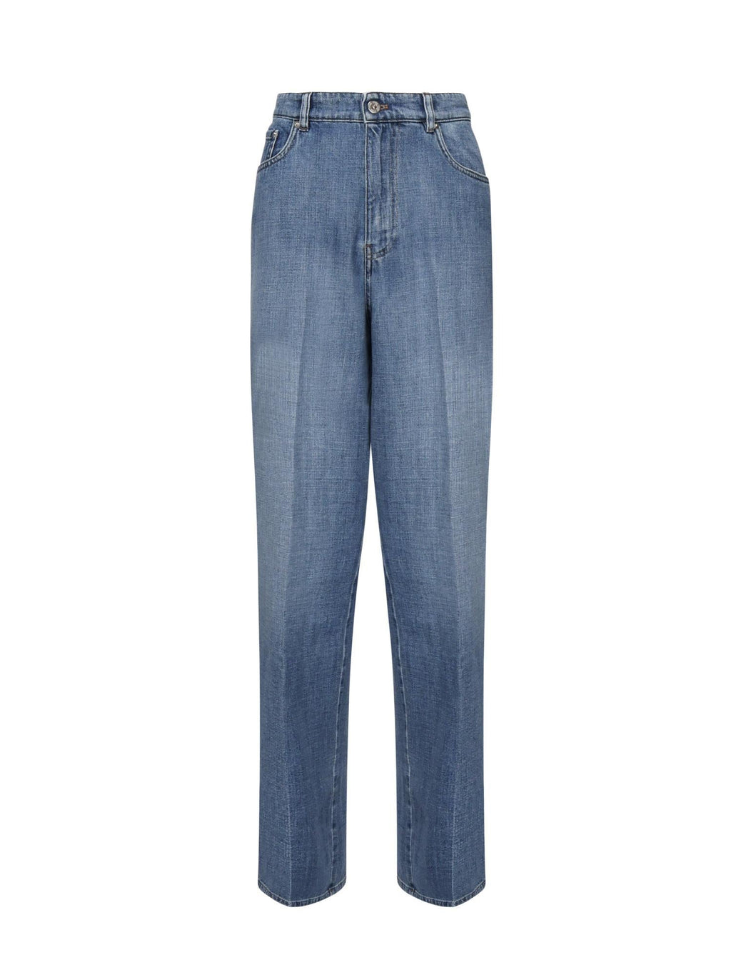 Оригінальна Jeans In Denim Con Logo Miu miu – боковий вид