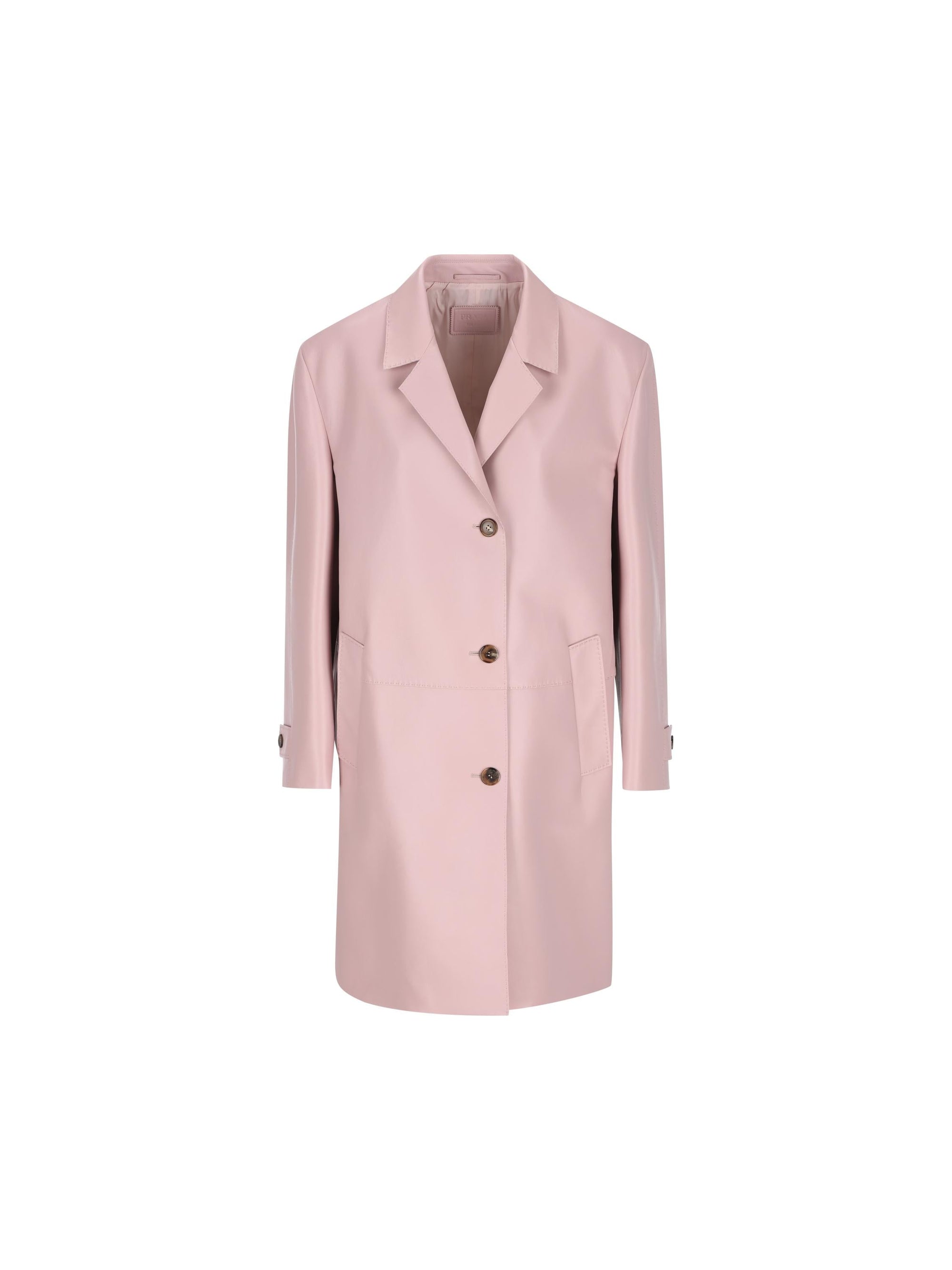 Оригінальна Nappa Leather Coat Prada – боковий вид
