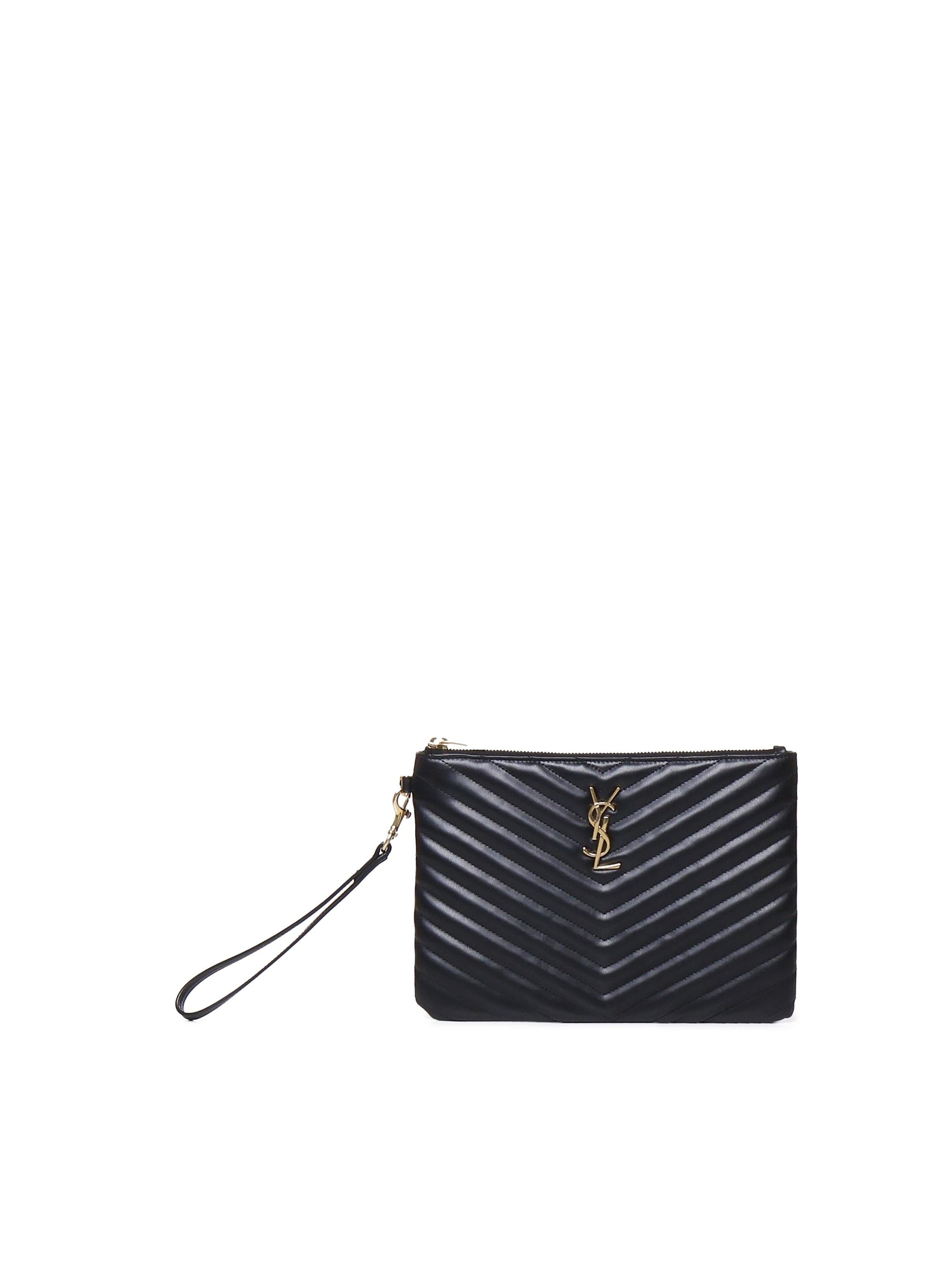 Pouch Monogram Cassandre Matelassè Astuccio In Pelle Goffrata Saint laurent оригінал – Купити в Україні – боковий вид
