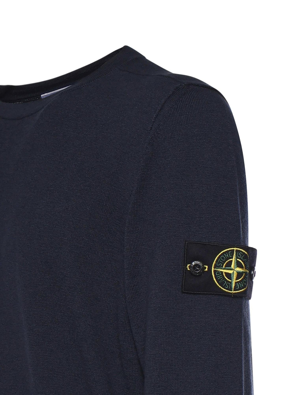 Оригінальна Maglione In Cotone E Nylon Con Logo Stone island – вид ззаду