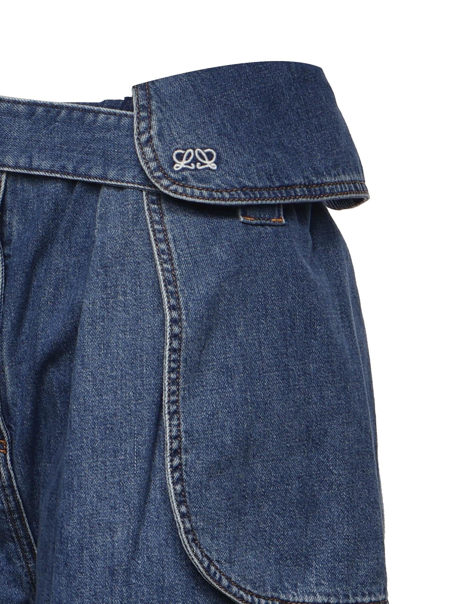 Jeans Cargo In Denim Loewe оригінал – Купити в Україні – вид ззаду