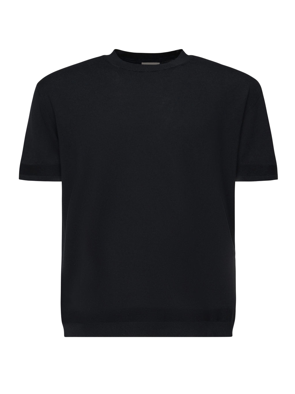 T-Shirt In Maglia DI Cotone E Seta Moncler – Гарантія оригінальності – боковий вид