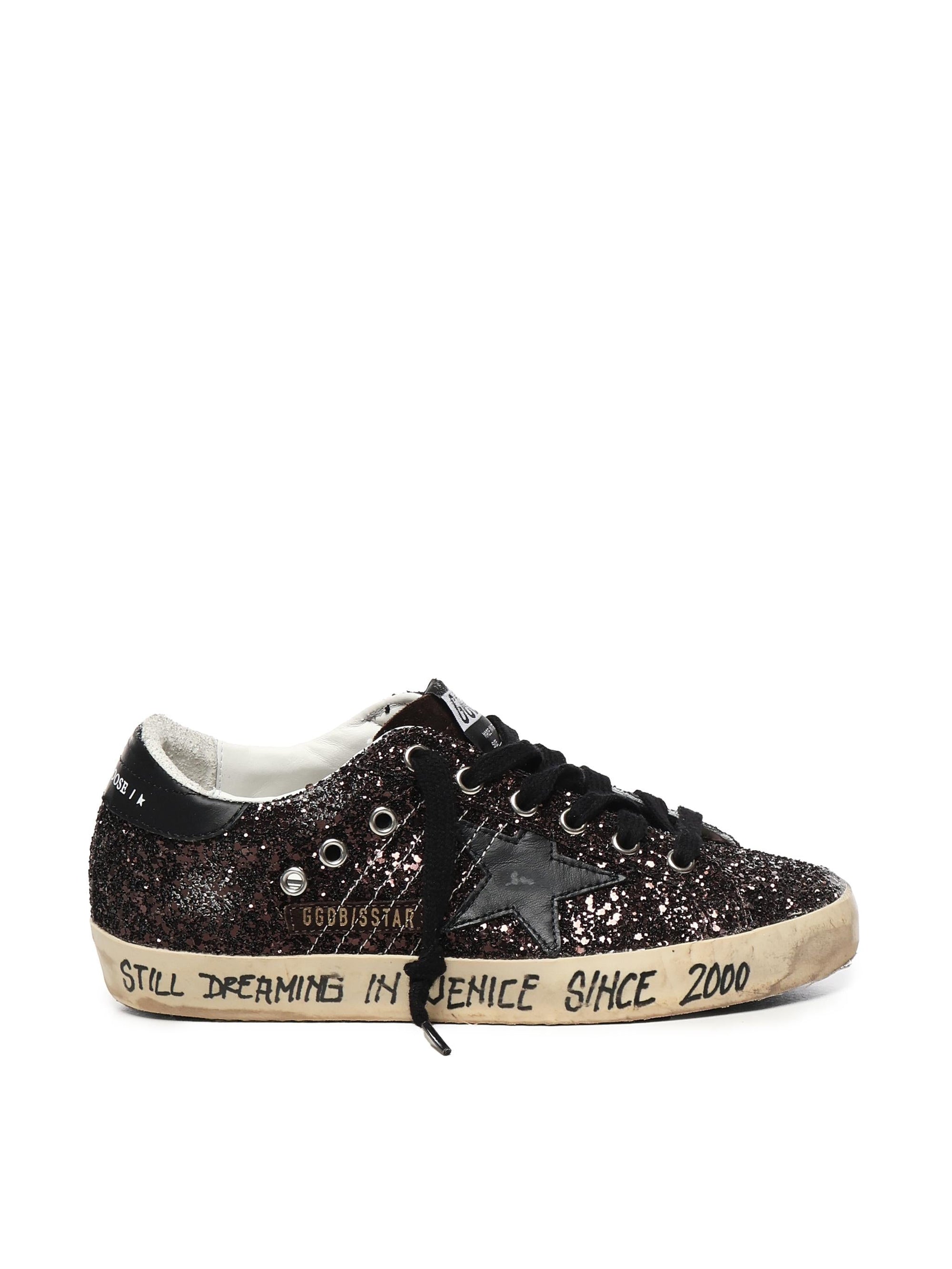 Sneaker Super-Star Glitter Golden goose оригінал – Купити в Україні – боковий вид