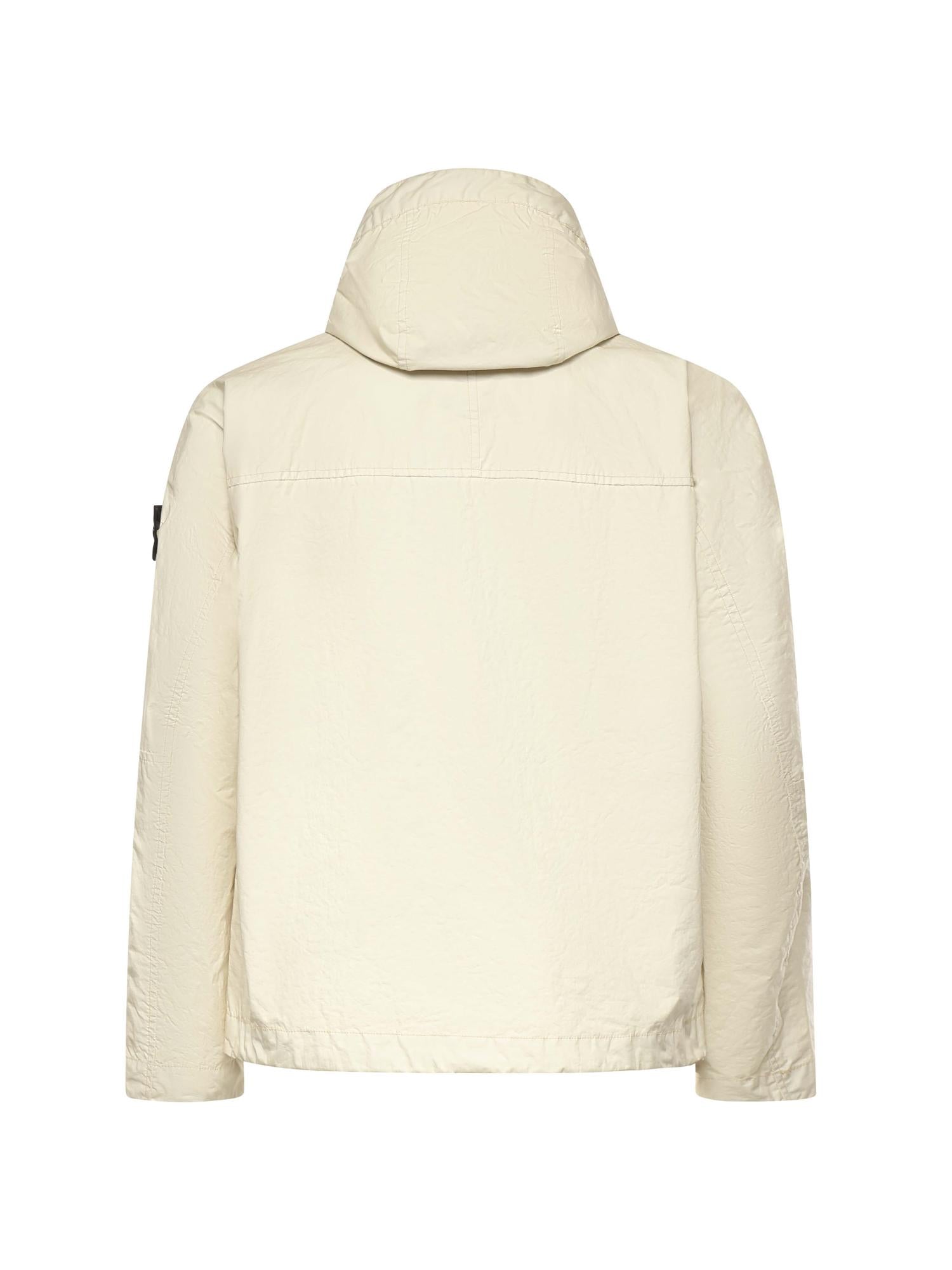 Оригінальна Giacca Con Cappuccio In Nylon Con Logo Stone island – детальний вид