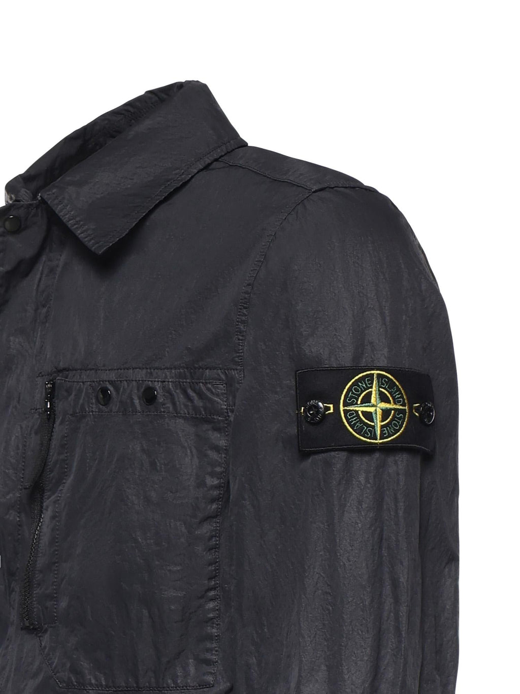 Overshirt In Nylon Con Logo Stone island – Гарантія оригінальності – вид ззаду
