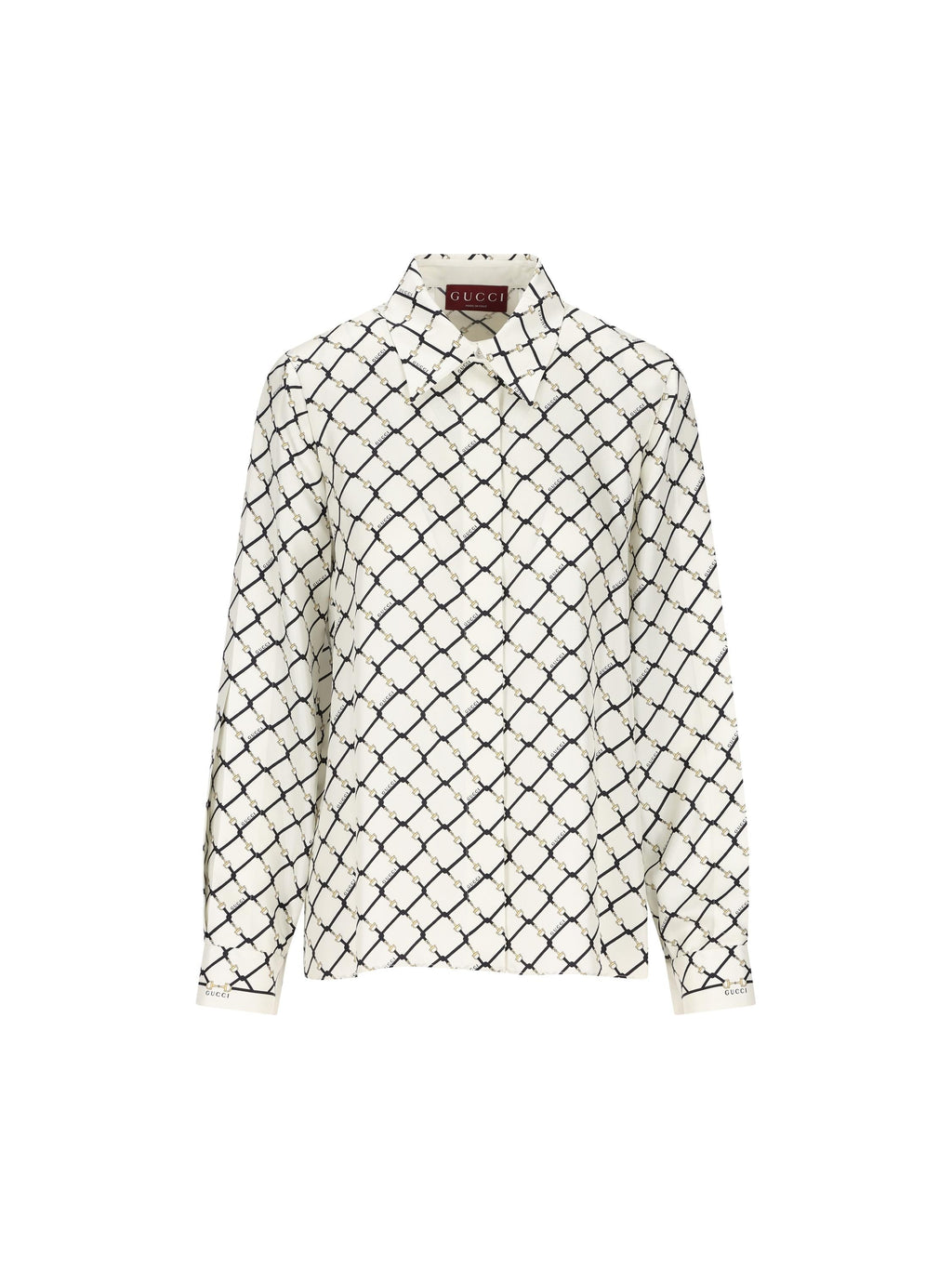 Camicia In Twill DI Seta Gucci оригінал – Купити в Україні – боковий вид