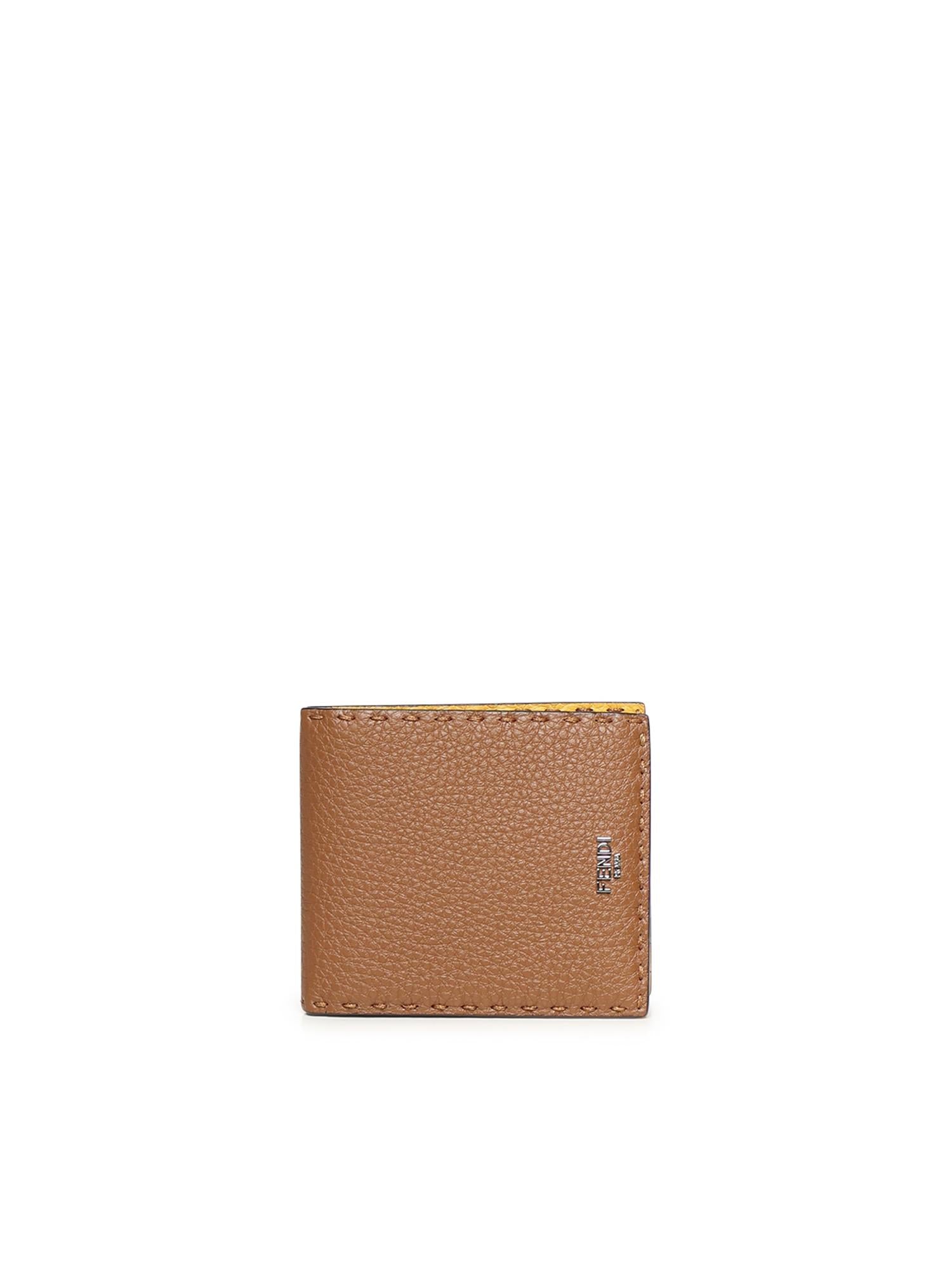 Оригінальна Portafoglio Selleria Bi-Fold Con Logo Fendi – боковий вид
