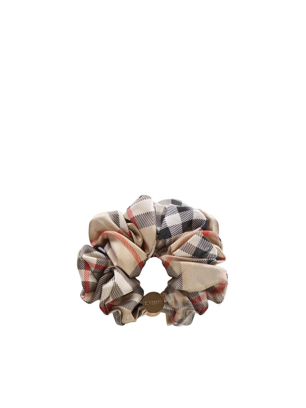 Оригінальна Scrunchie In Seta Check Burberry – боковий вид