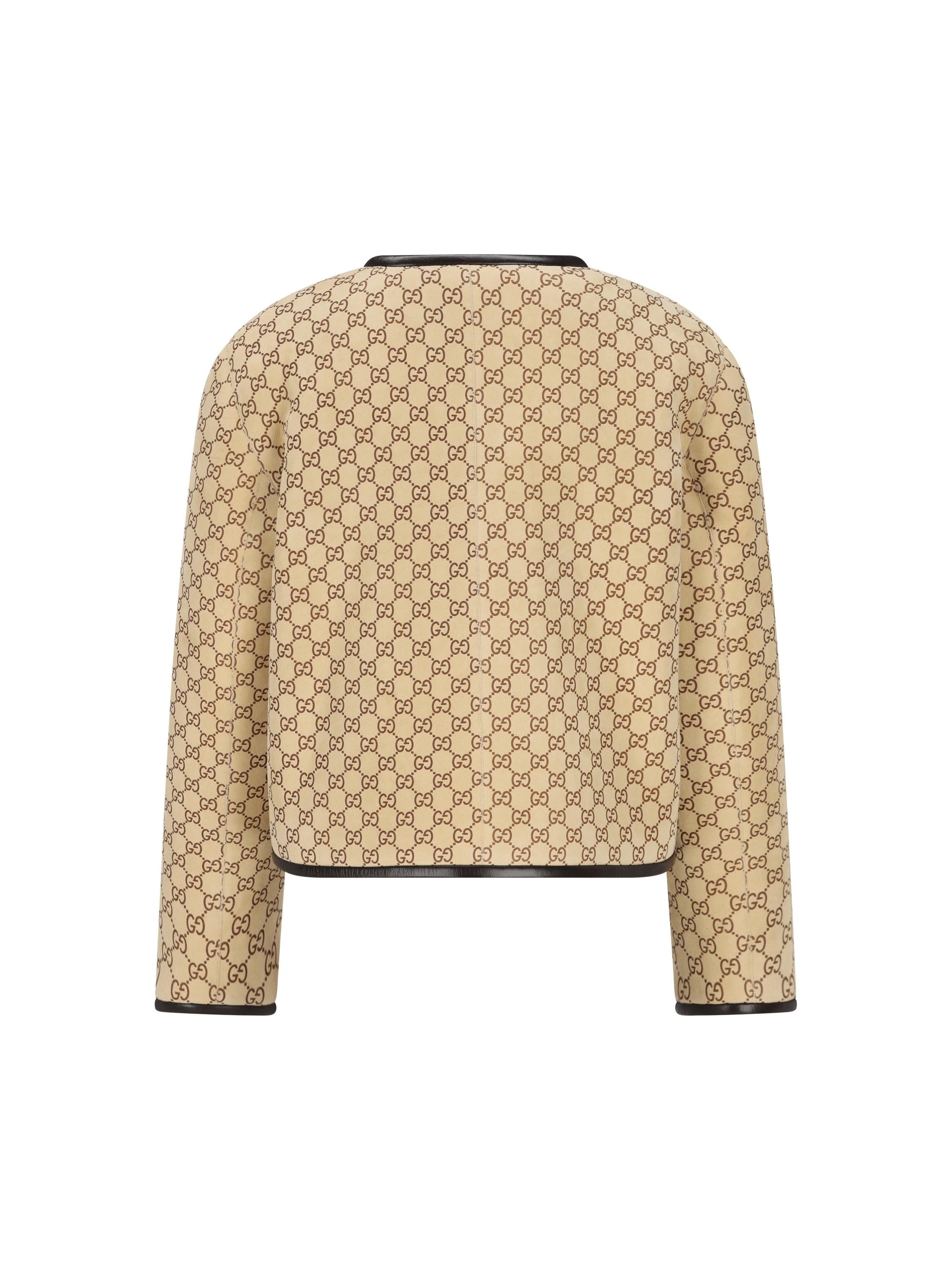 Giacca In Montone Gg Gucci – Гарантія оригінальності – вид ззаду