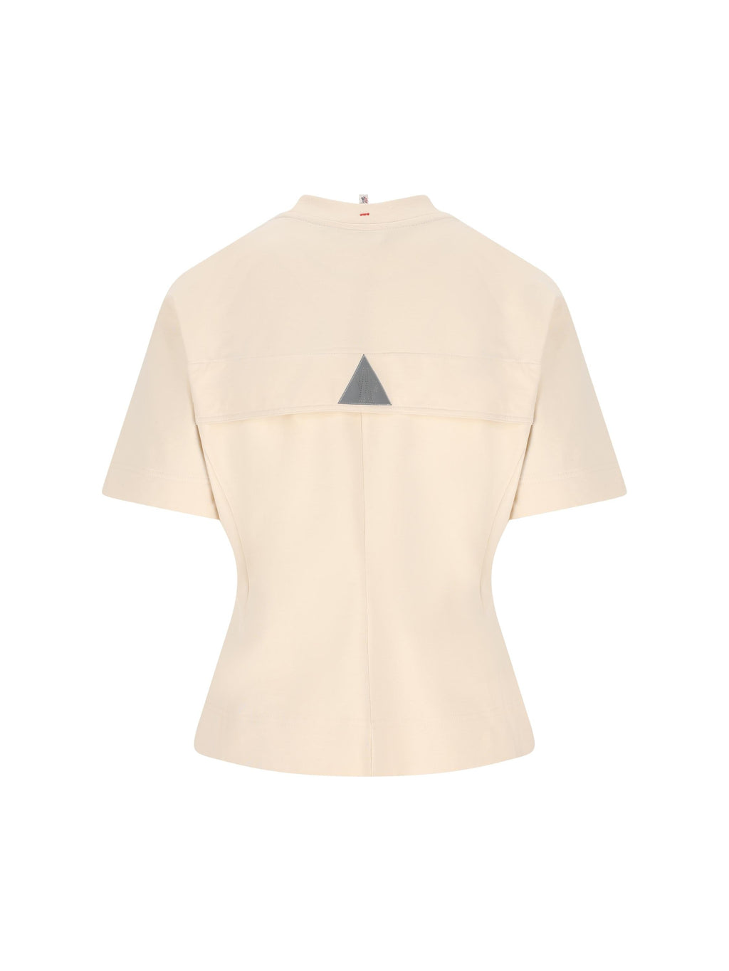 Оригінальна T Shirt In Cotton Blend Moncler – вид ззаду