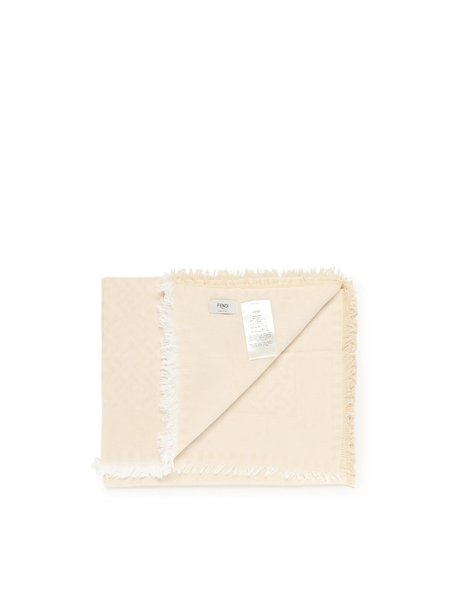 Scialle In Cotone Ff Jacquard Fendi – Гарантія оригінальності – детальний вид