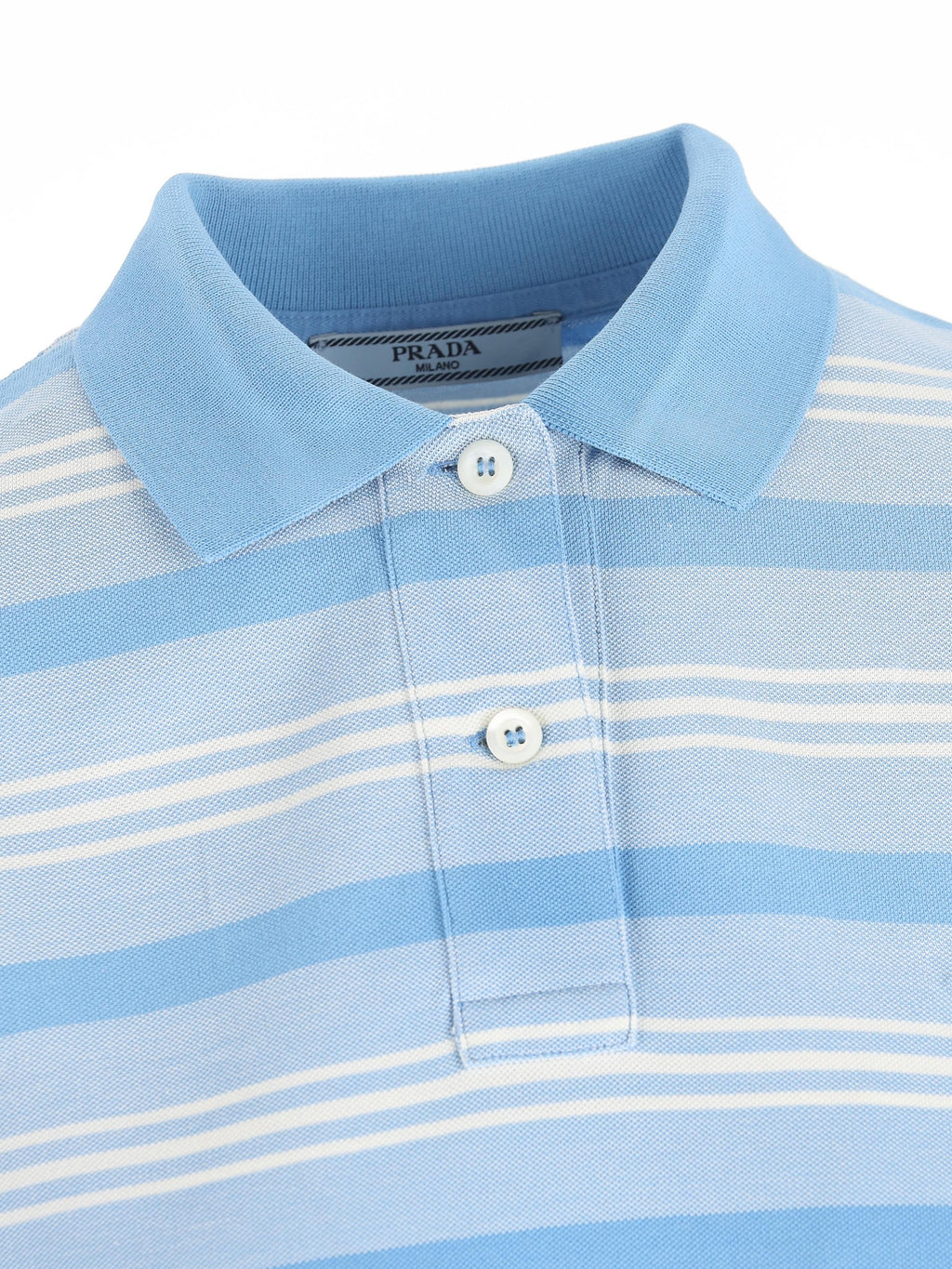 Cotton Polo Shirt Prada – Гарантія оригінальності – детальний вид
