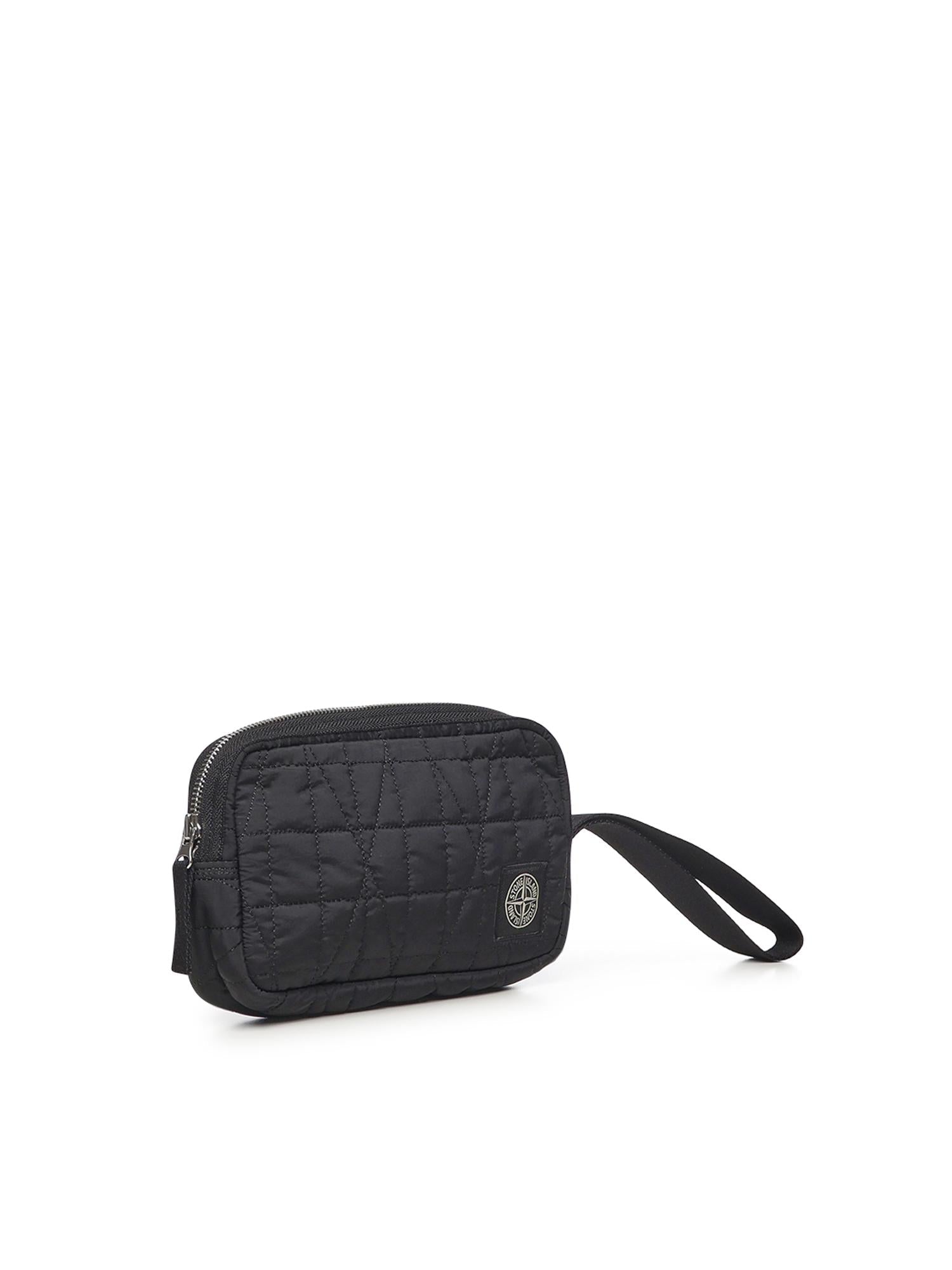 Pochette In Nylon Metal Con Logo Stone island оригінал – Купити в Україні – вид ззаду