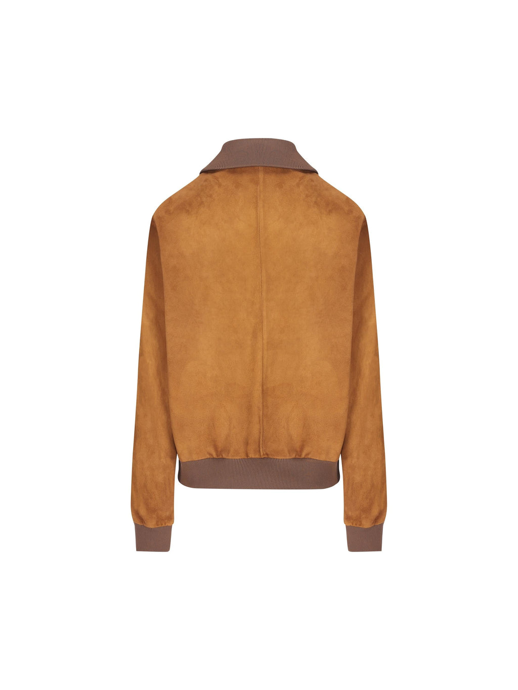 Leather Bomber Jacket Prada – Гарантія оригінальності – вид ззаду