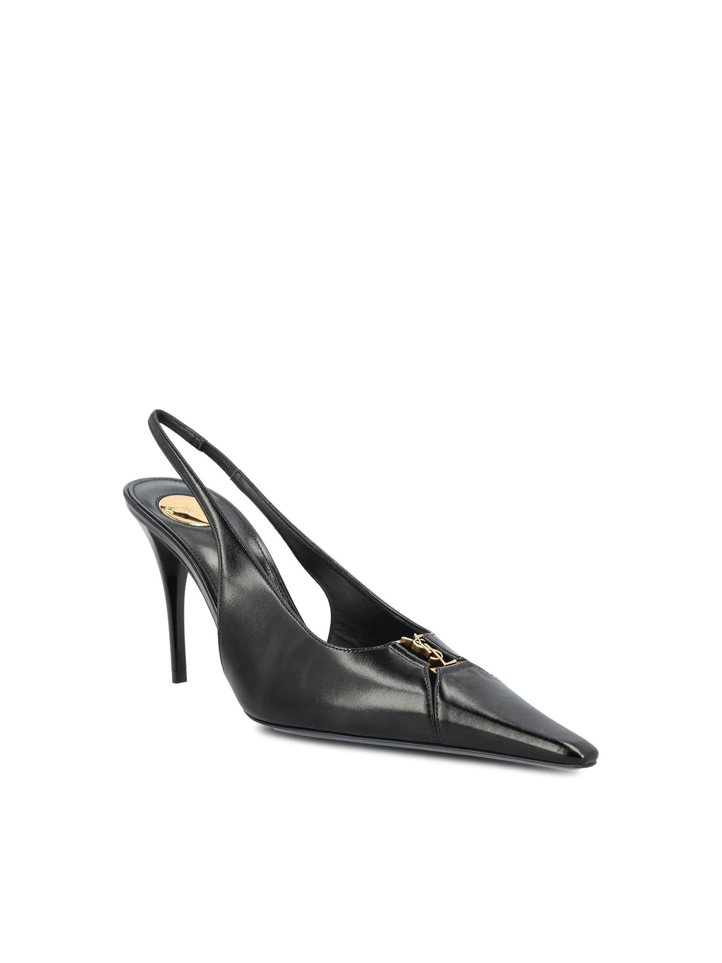 Babylone Breteuil Leather Pumps Saint laurent – Гарантія оригінальності – вид ззаду