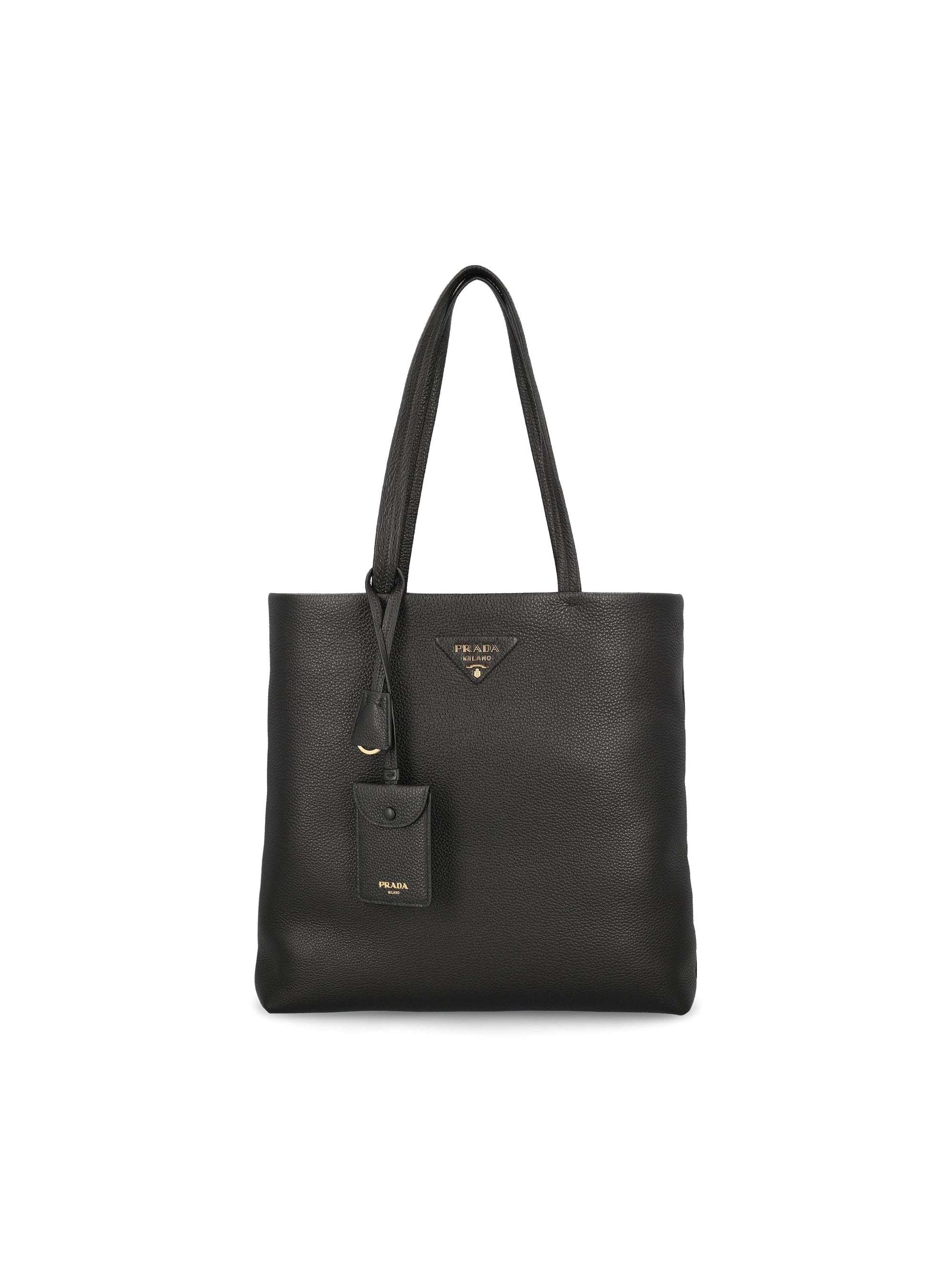 Large Leather Shopping Bag Prada оригінал – Купити в Україні – боковий вид