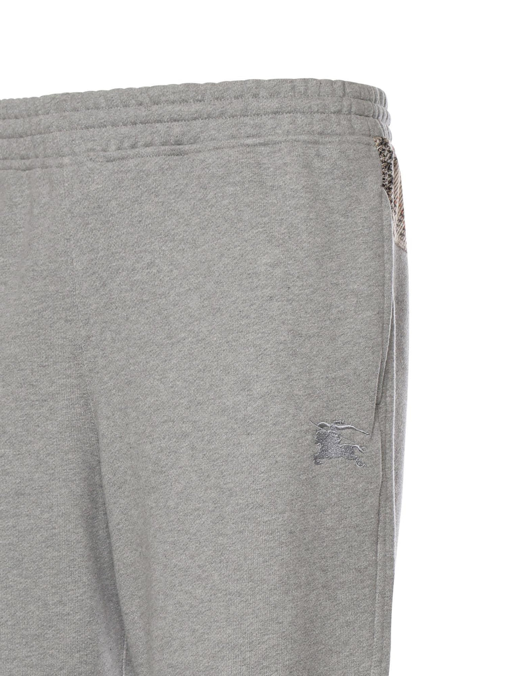 Pantaloni Da Jogging In Cotone Con Applicazione Check Burberry оригінал – Купити в Україні – вид ззаду