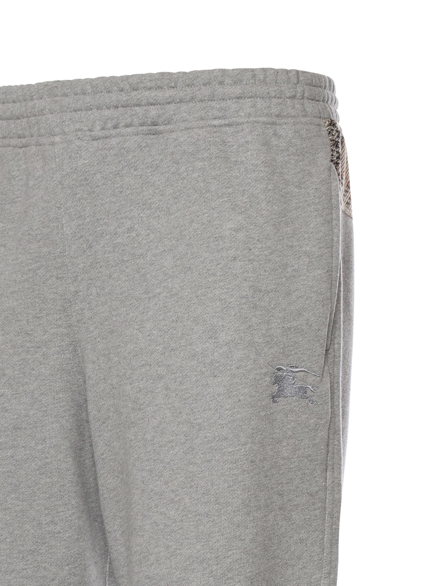 Pantaloni Da Jogging In Cotone Con Applicazione Check Burberry оригінал – Купити в Україні – вид ззаду