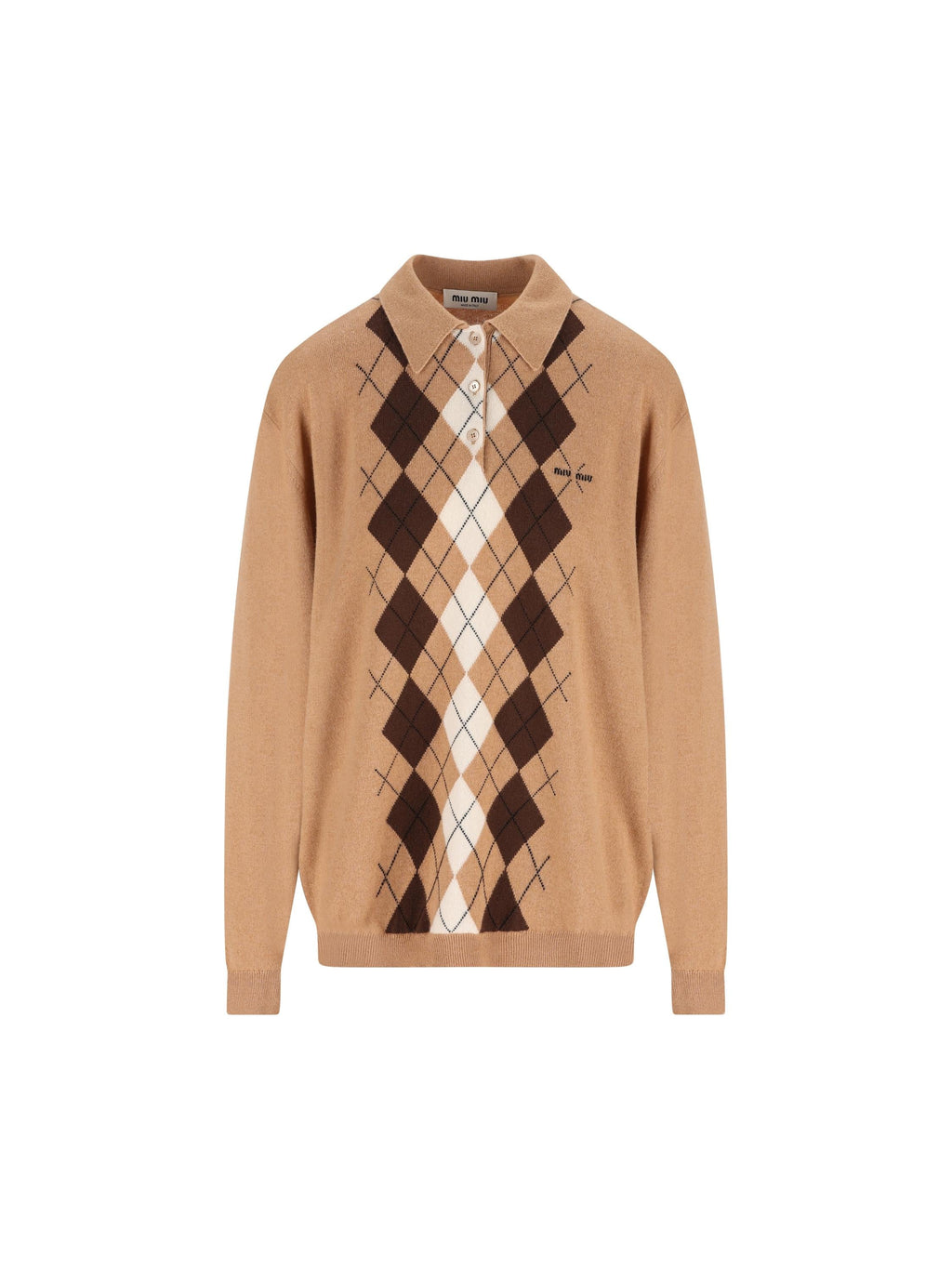 Cashmere Polo Miu miu – Гарантія оригінальності – боковий вид