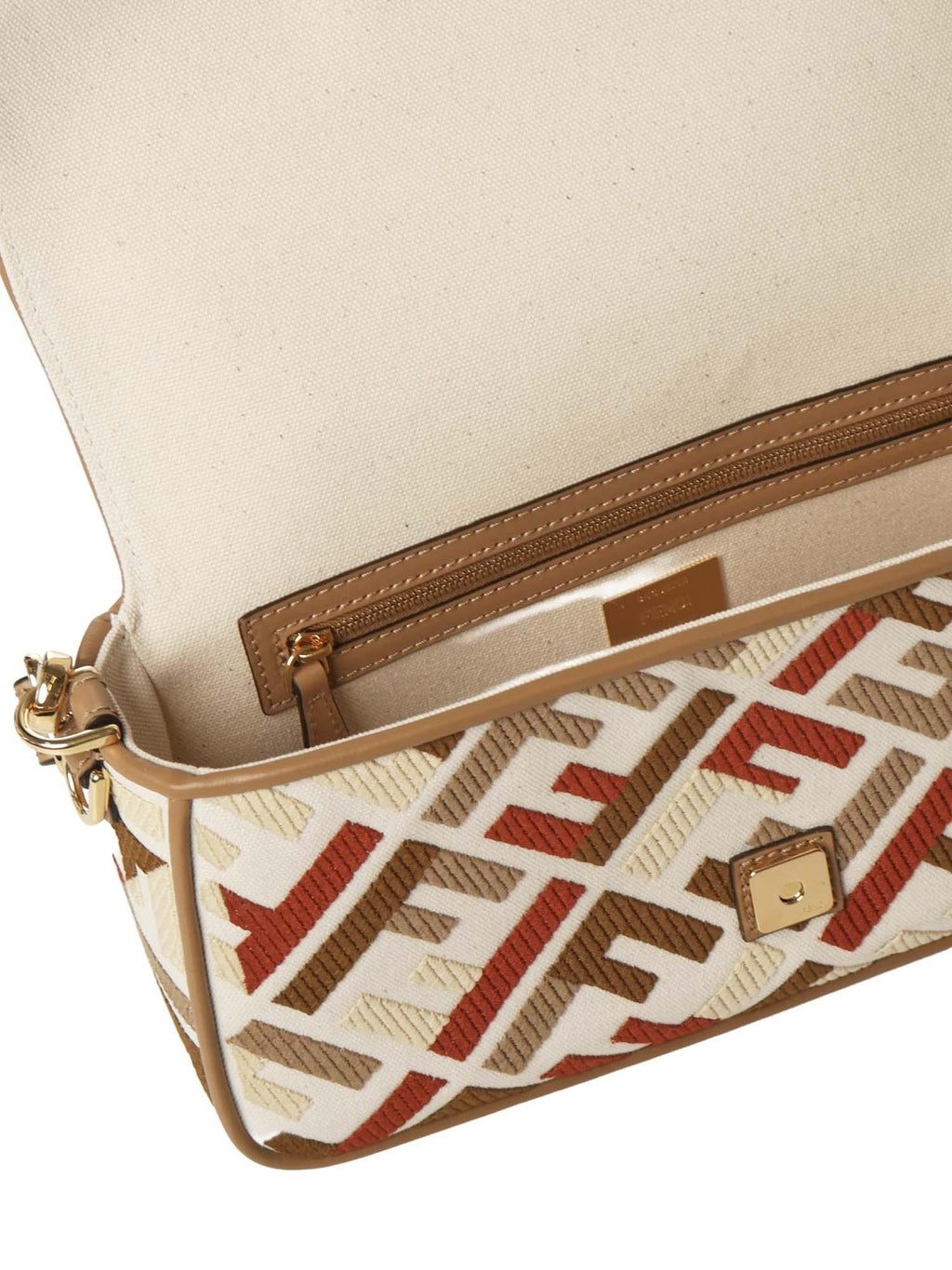 Оригінальна Borsa Baguette In Canvas Ff Jacquard Fendi – збільшений вид