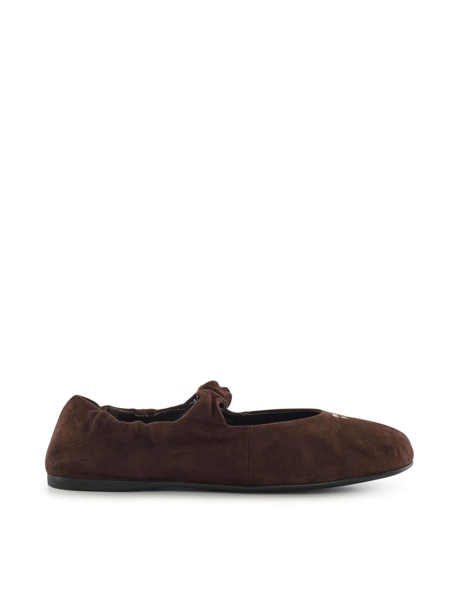 Оригінальна Ballerine Ruches In Camoscio Miu miu – боковий вид