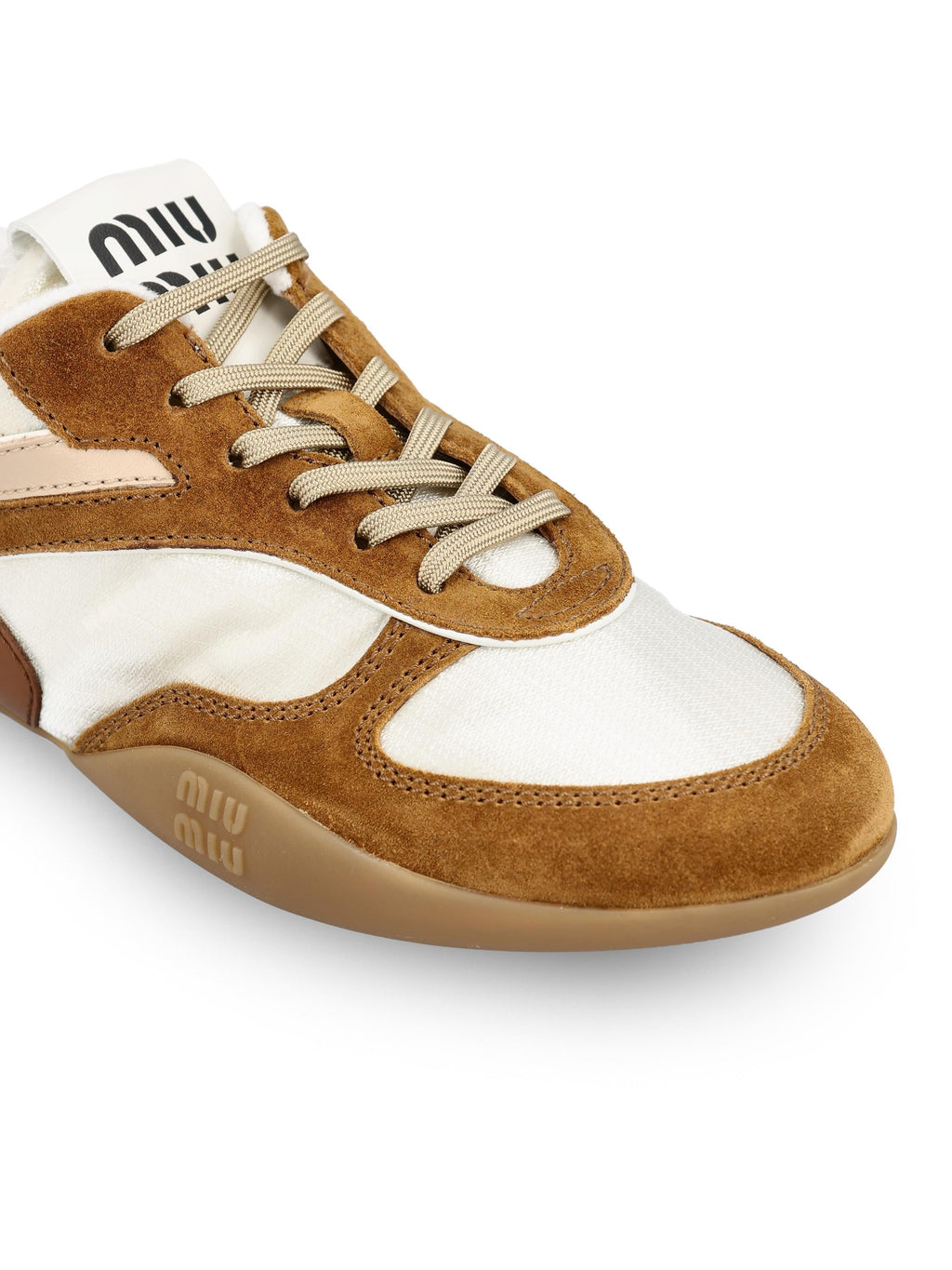 Оригінальна Gymnasium Sneakers In Fabric And Leather Miu miu – збільшений вид